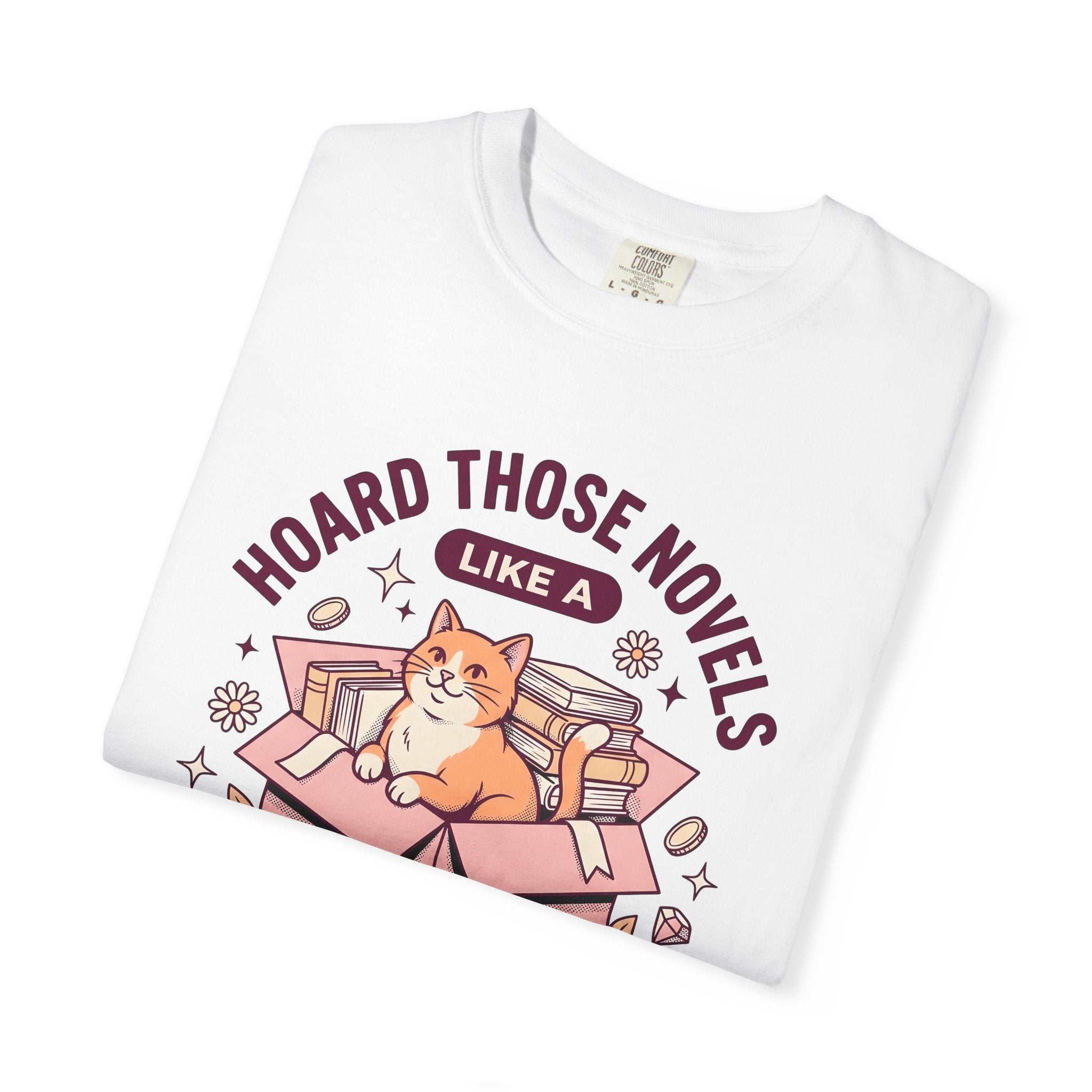 Cat Box Shirt Cat Reading Gift Women Cartoon Tee Litter Box T-Shirt Cat Fan Feline Tshirt Book Graphic Vintage Books Tshirt