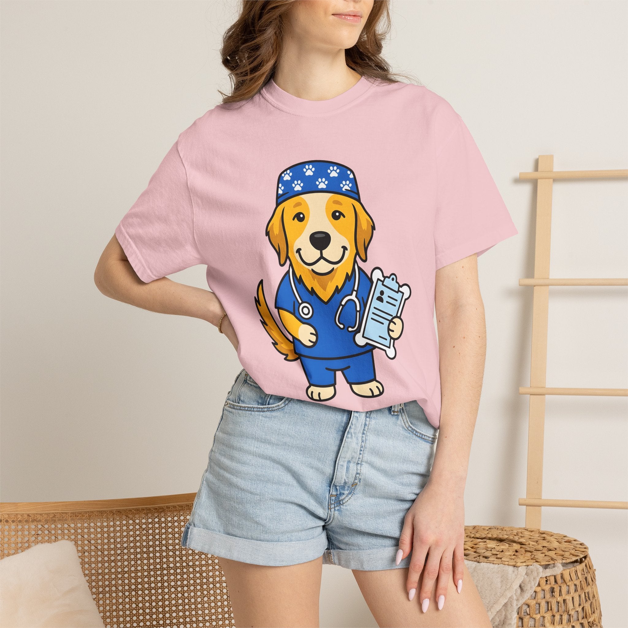 Dog Medical Nurse Shirt Nurses Creatures Gift Women Illustrated Tee Veterinary Nurse T-Shirt Nursing Enthusiast Cartoon Tshirt Animal