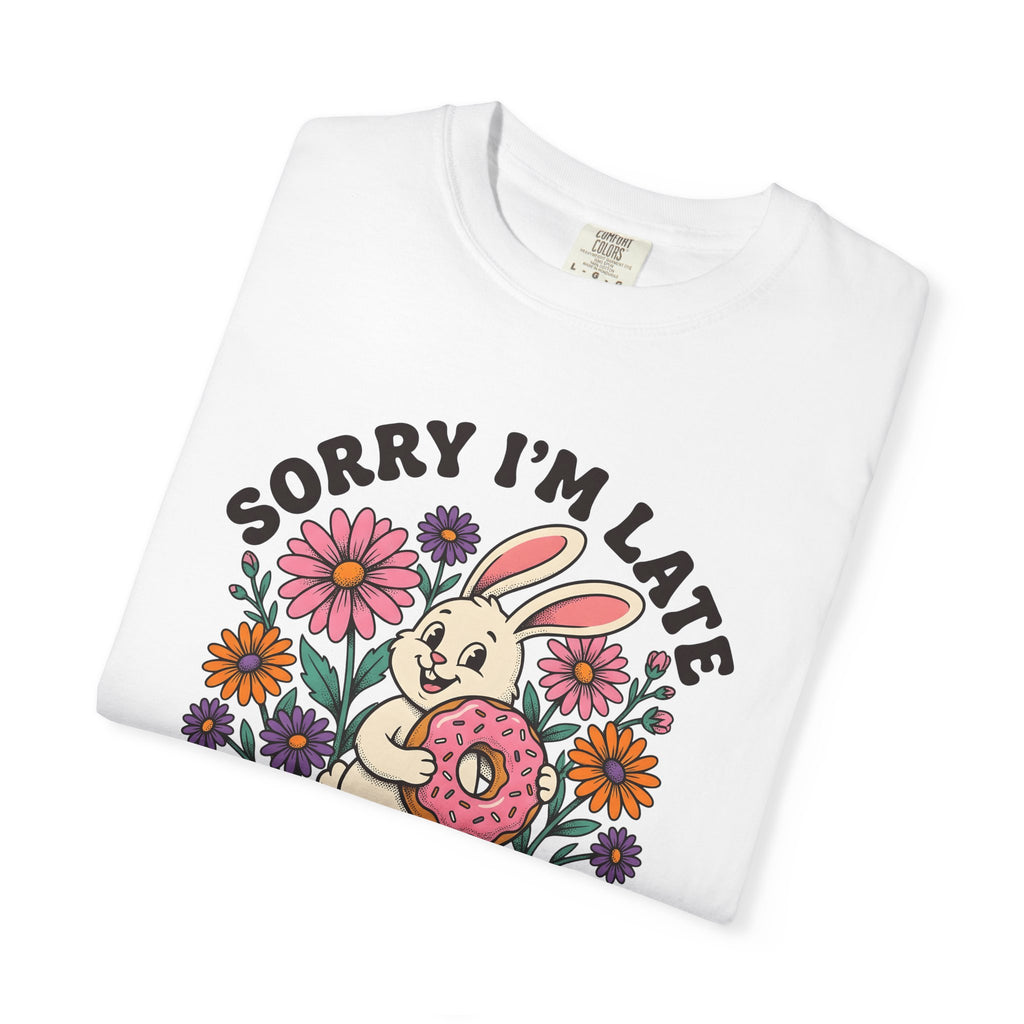 Hare Donut Shirt Funny Critter Gift Women Animated Tee Rabbit T-Shirt Humor Fan Cartoon Tshirt Creature Graphic Nostalgic Bloom Tshirt