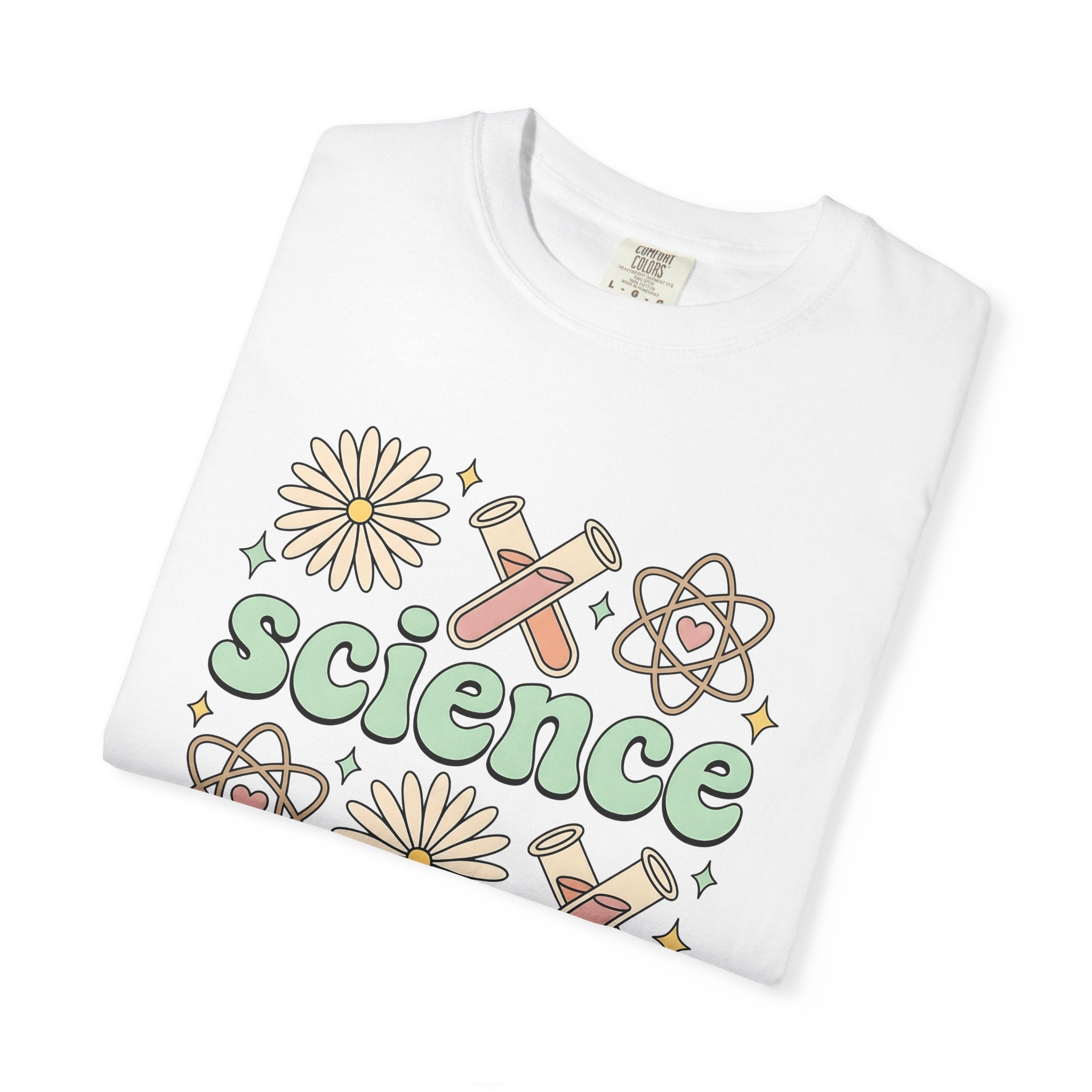 Science Drawing Shirt Teachers School Gift Women Cartoon Tee Scientific Illustration T-Shirt Educator Enthusiast Comic Tshirt Classroom