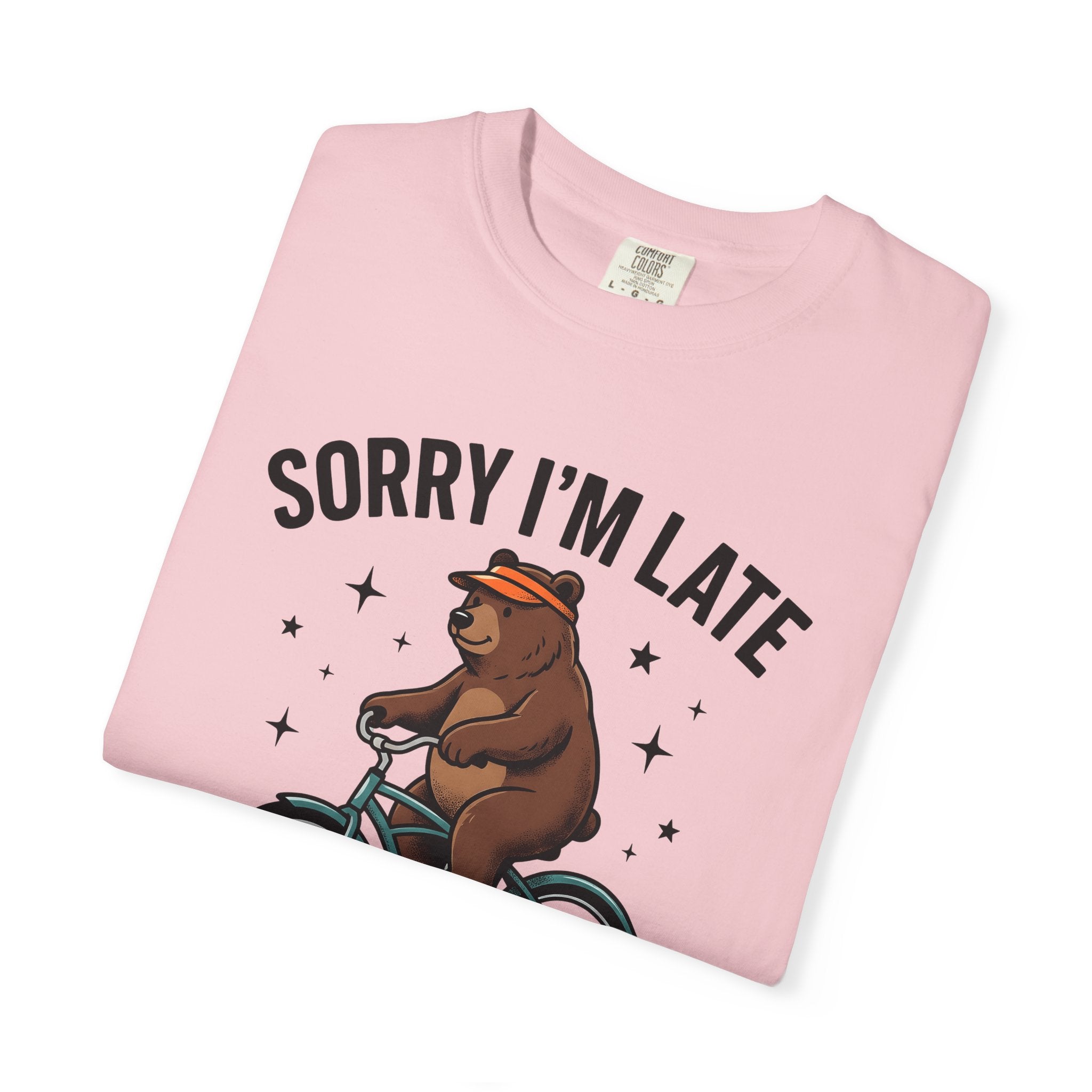 Bear Bike Shirt Funny Wildlife Gift Women Comic Tee Bear T-Shirt Humor Fan Cartoon Tshirt Wildlife Graphic Vintage Star Shapes Tshirt