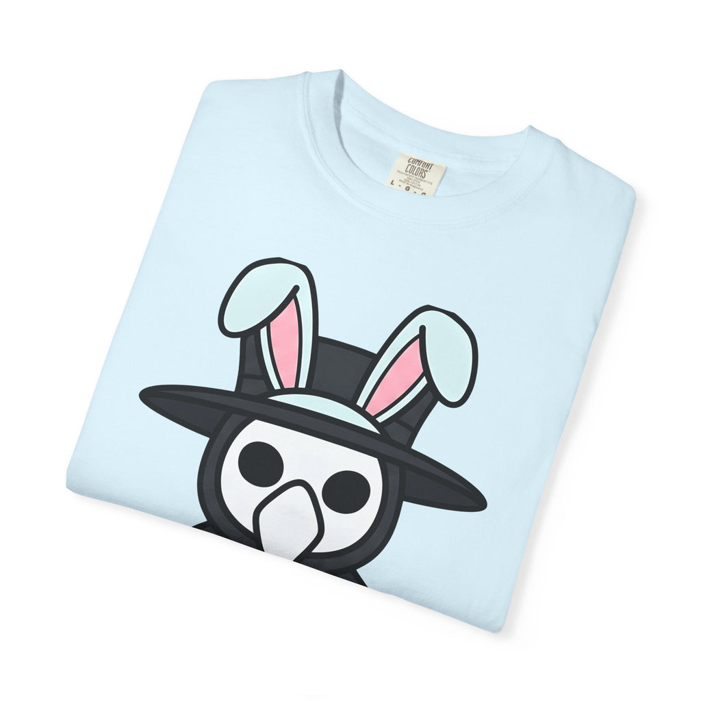 Plague Doctor Bunny Shirt Easter Gothic Gift Women Cute Cartoon Tee Bunny T-Shirt Easter Fan Dark Tshirt Dark Graphic Minimalist Easter