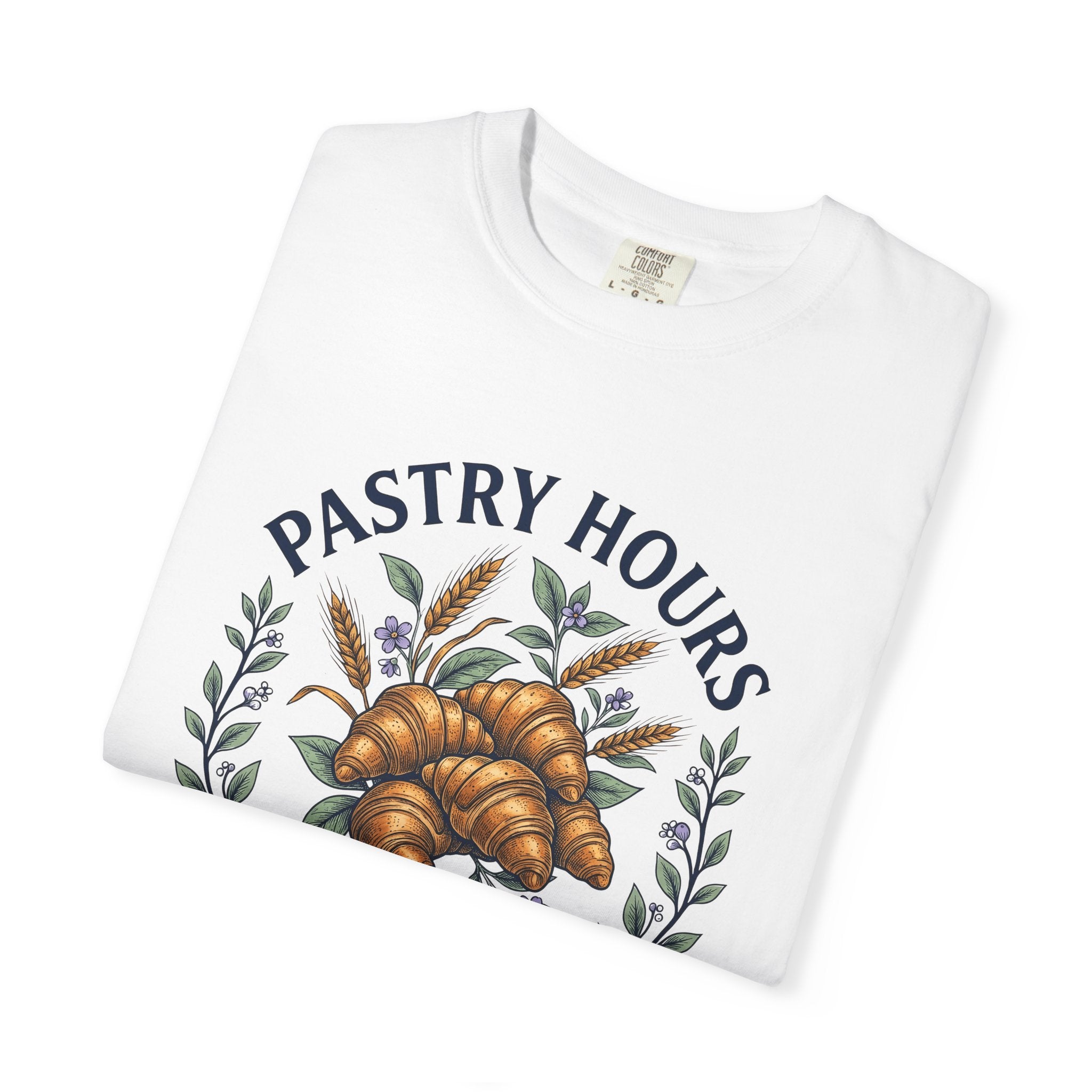 Croissant Treat Shirt Desserts Baked Goods Gift Women Garden Tee Pastry T-Shirt Dessert Fan Cottage Tshirt Bakery Graphic Shabby Chic