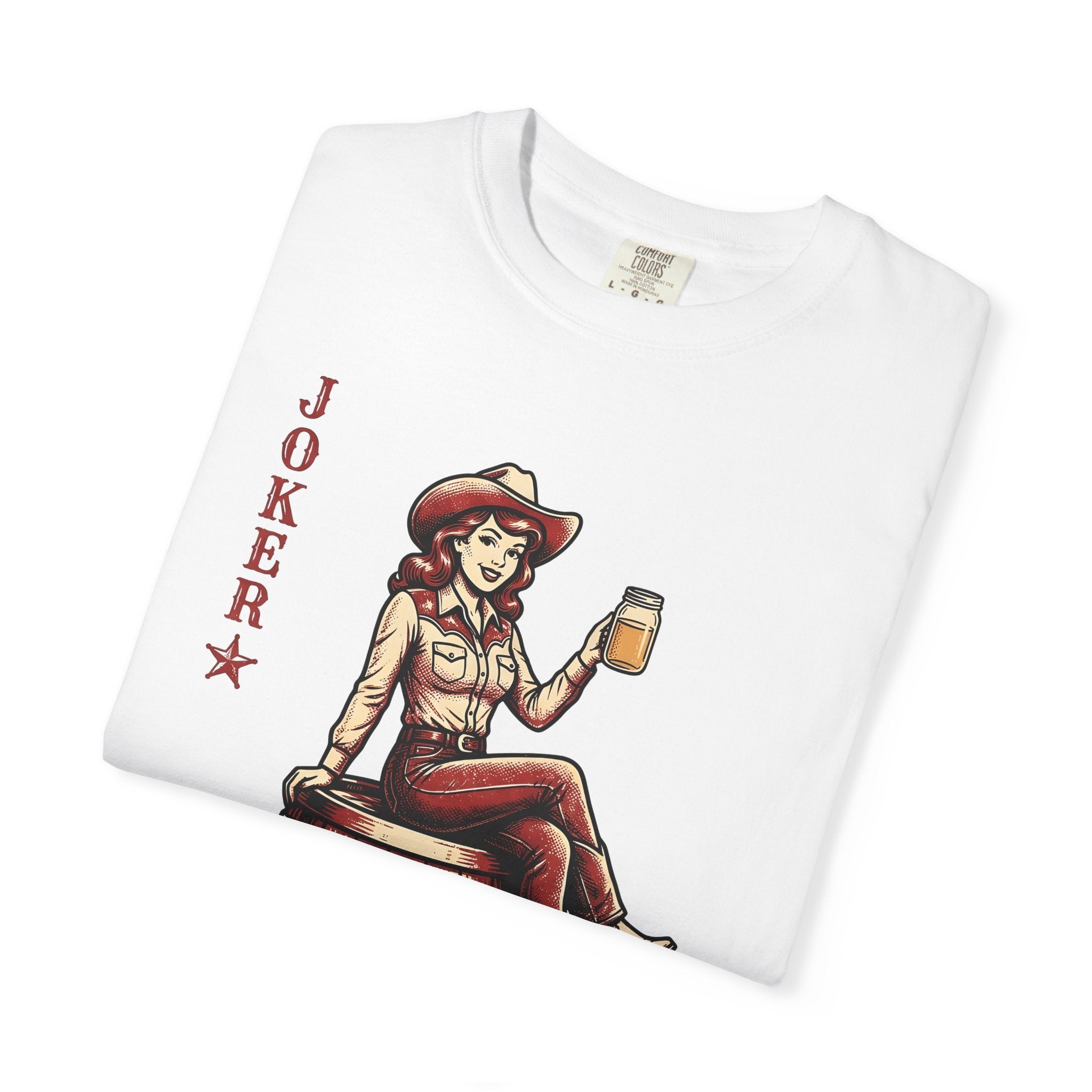 Cowgirl Barrel Racer Shirt Cowgirl Ranch Gift Women Retro Tee Barrel Racer T-Shirt Rodeo Fan Western Tshirt Farm Graphic Sketch Glass Jar