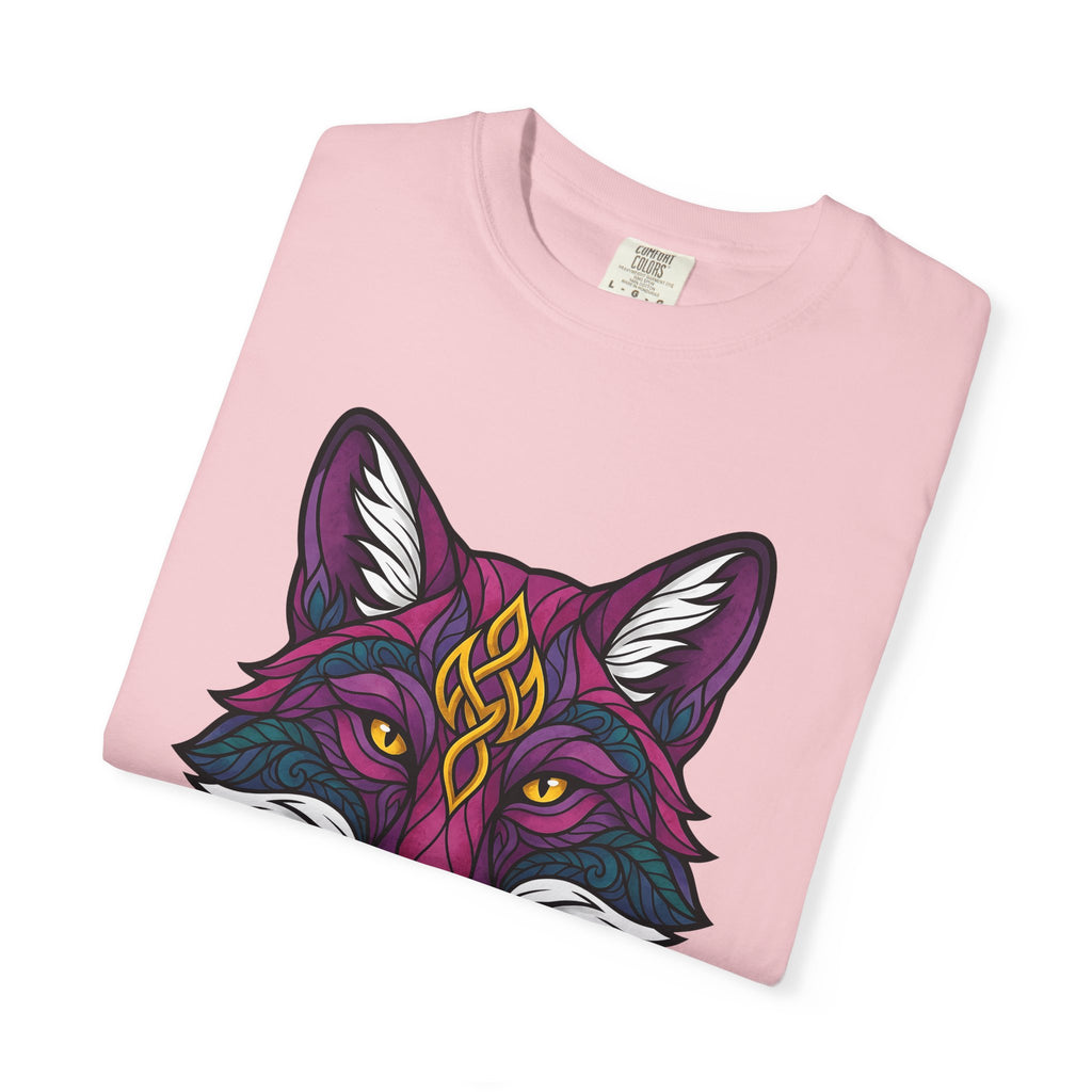 Fox Face Shirt Animals Magic Gift Women Hippie Tee Fox T-Shirt Wildlife Fan Bohemian Tshirt Mystical Graphic Trippy Mandala Design Tshirt