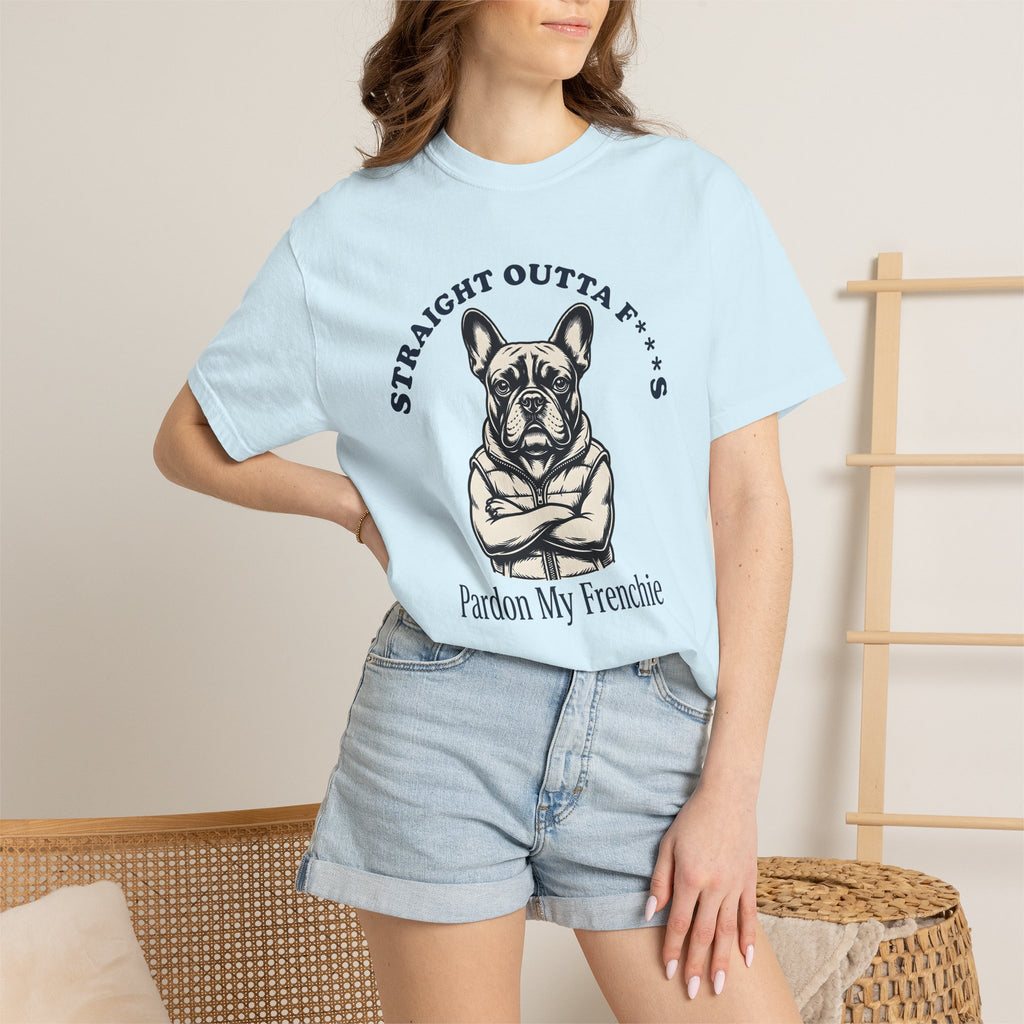 French Bulldog Shirt Dog Joke Gift Women Illustration Tee Bulldog T-Shirt Dog Fan Artistic Tshirt Humor Graphic Classic Vest Tshirt