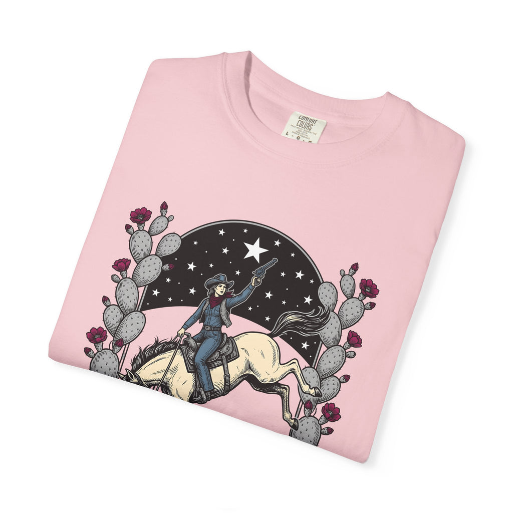 Cowgirl Horse Shirt Cowgirl Rodeo Gift Women Vintage Tee Horseman T-Shirt Cowgirl Fan Retro Tshirt Rodeo Graphic Western Cactus Tshirt