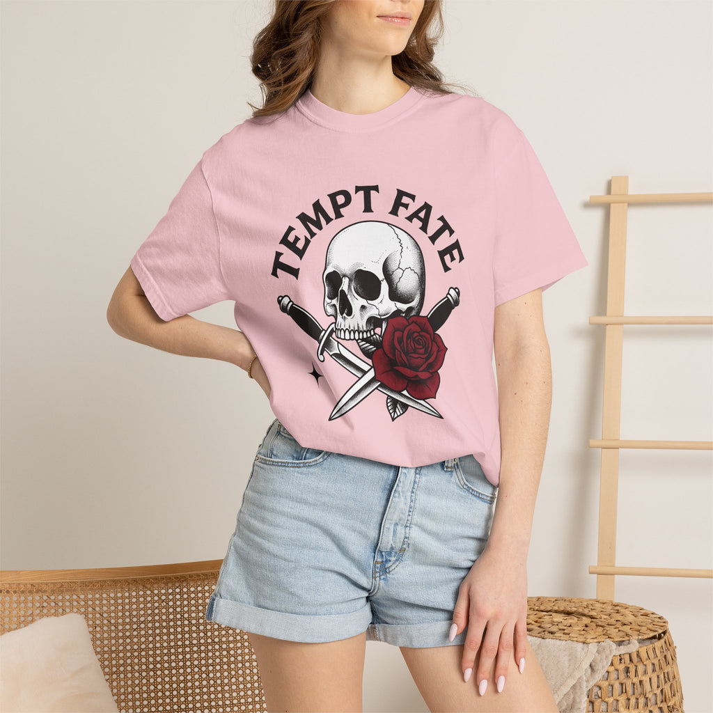 Skull Rose Blades Shirt St Valentine's Day Mystical Gift Women Illustrative Tee Sugar Skull T-Shirt Valentine Fan Artistic Tshirt Occult