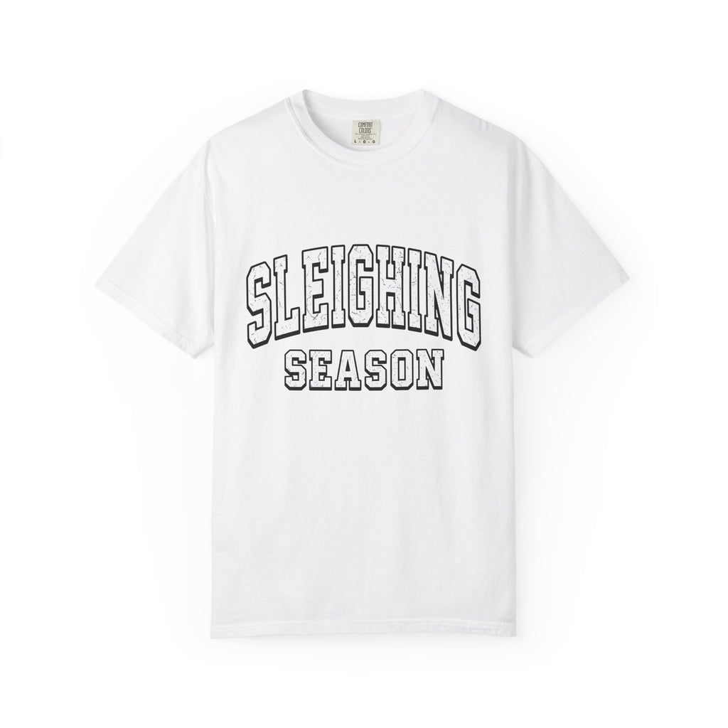 Varsity Font Shirt Christmas Celebration Gift Women Hand Drawn Tee Lettering T-Shirt Xmas Fan Typography Tshirt Party Graphic Vintage Arched