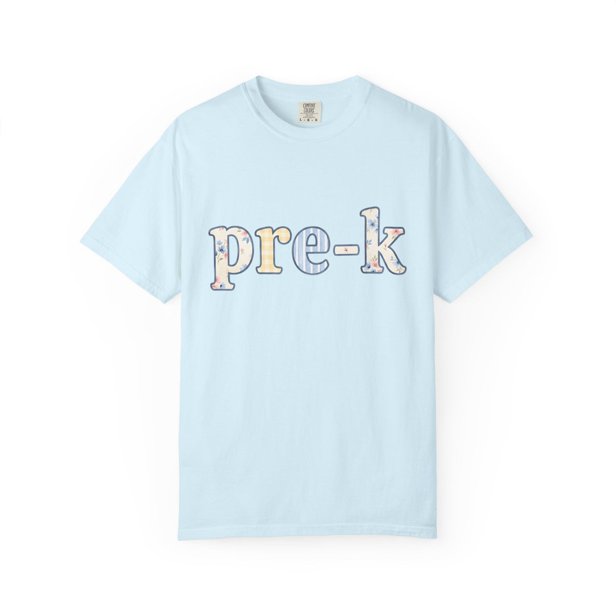 Flower Pattern Lettering Shirt Teacher School Unisex Gift Soft Colors Tee Floral