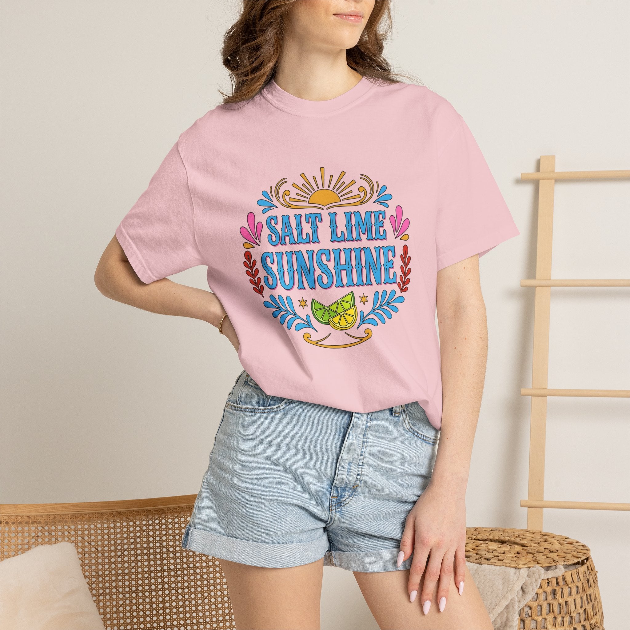 Lime Fruit Slice Shirt Summer Travel Gift Women Folk Tee Lime Wedge T-Shirt Vacation Fan Bohemian Tshirt Adventure Graphic Cartoon Floral