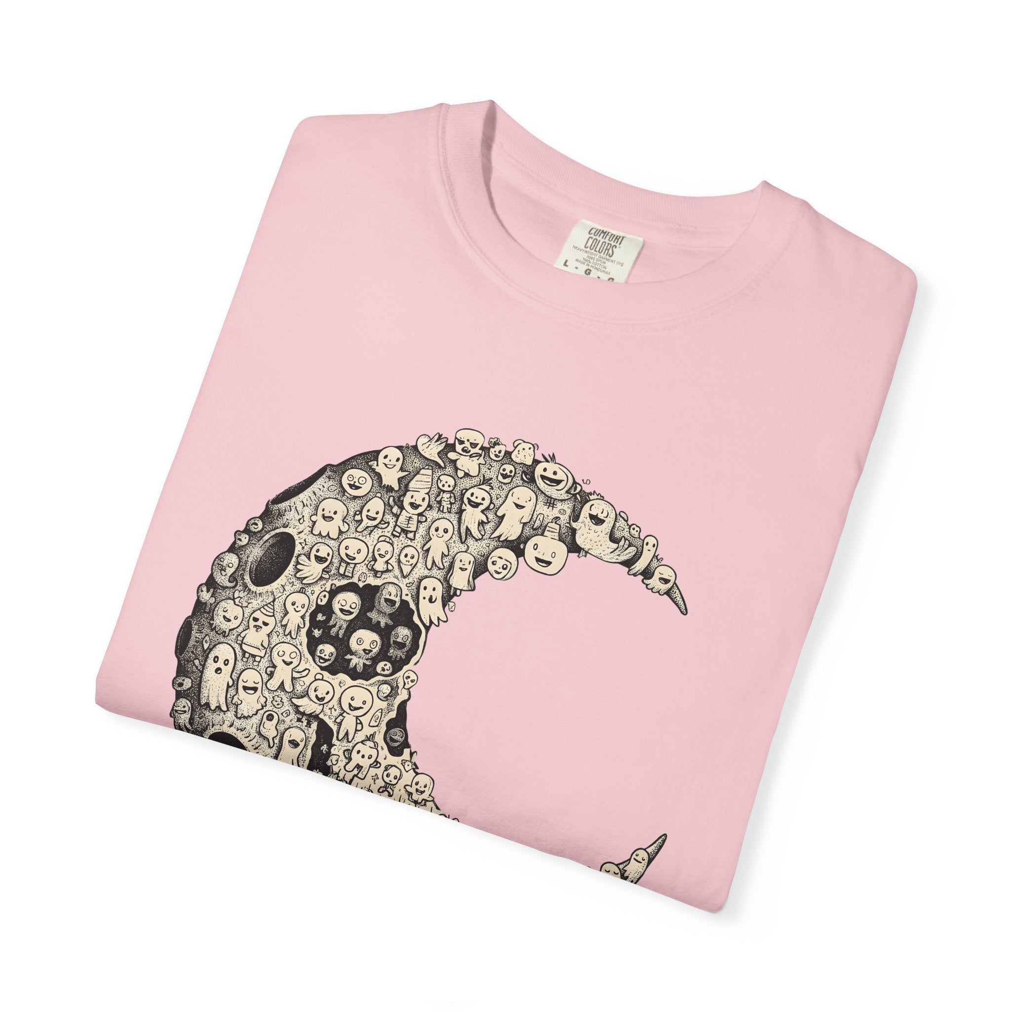 Crescent Moon Shirt Boho Chic Zodiac Gift Women Rustic Tee Lunar T-Shirt Bohemian Enthusiast Vintage Tshirt Astrology Graphic Sketch