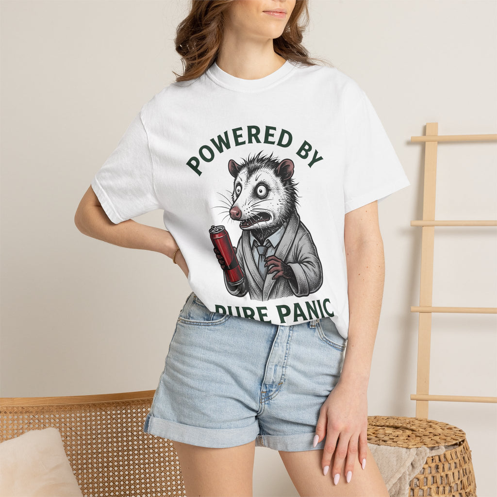 Possum Energy Drink Shirt Coffee Jokes Gift Women Comic Tee Energy Drink T-Shirt Coffee Fan Cartoon Tshirt Humor Graphic Retro Sparkles
