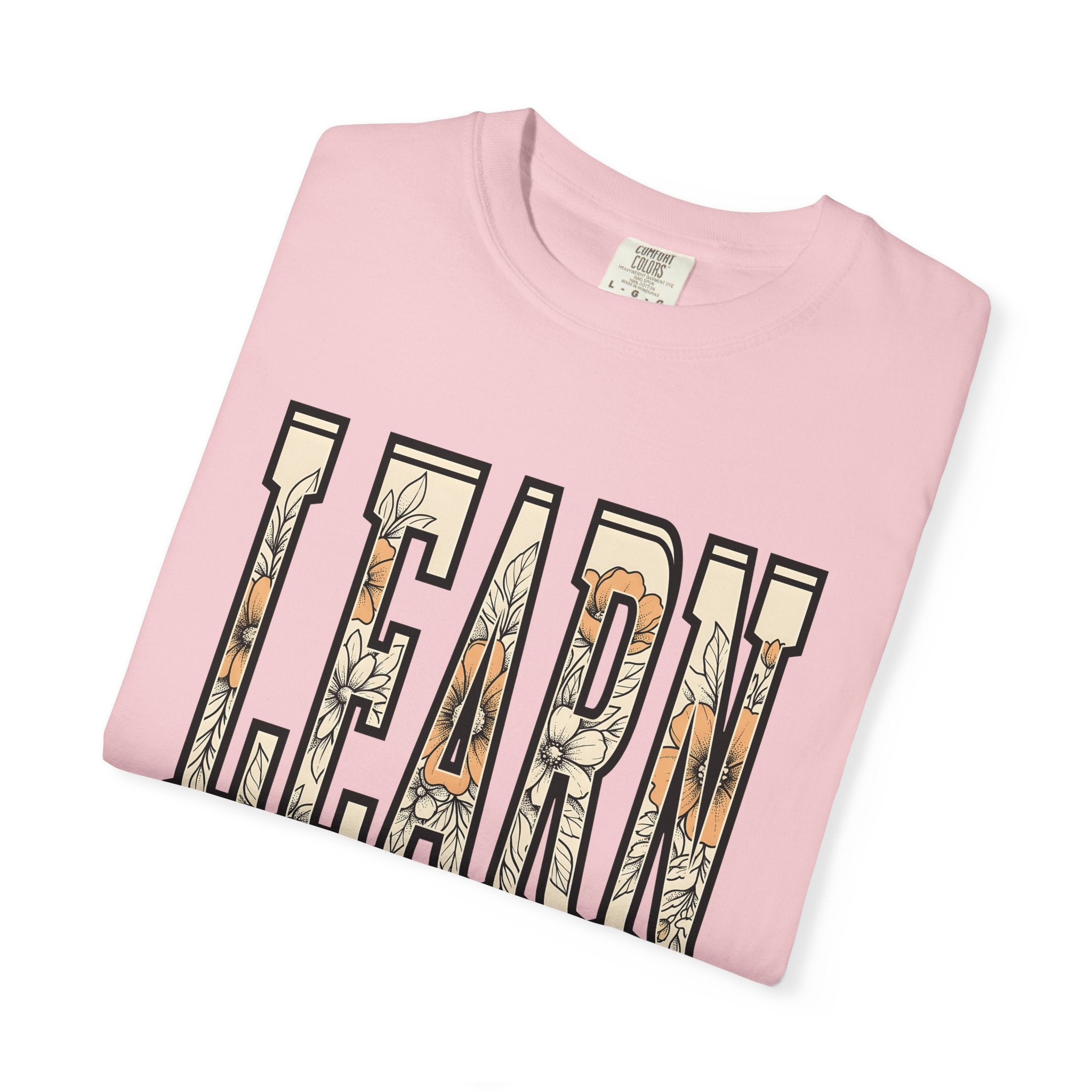 Flower Lettering Shirt Teacher School Gift Women Hippie Tee Typography T-Shirt Educator Enthusiast Bohemian Tshirt Classroom Graphic Retro