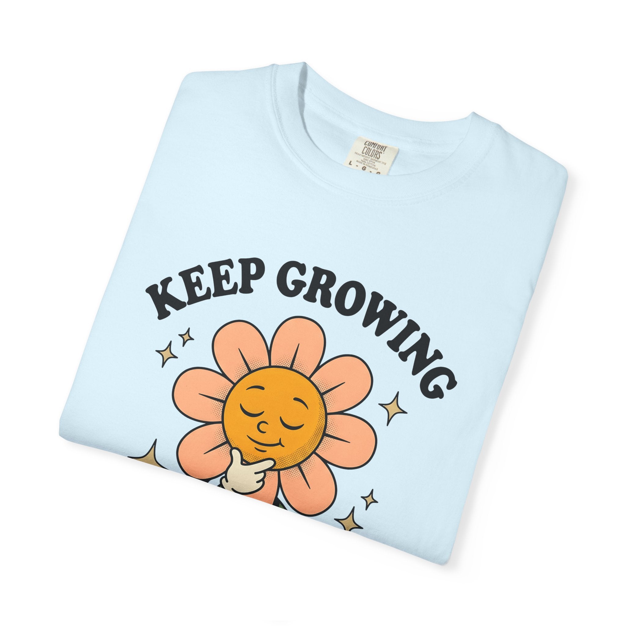 Flower Icon Shirt Funny Encouragement Gift Women Hand Drawn Tee Floral T-Shirt Humor Fan Illustrated Tshirt Motivational Graphic Classic