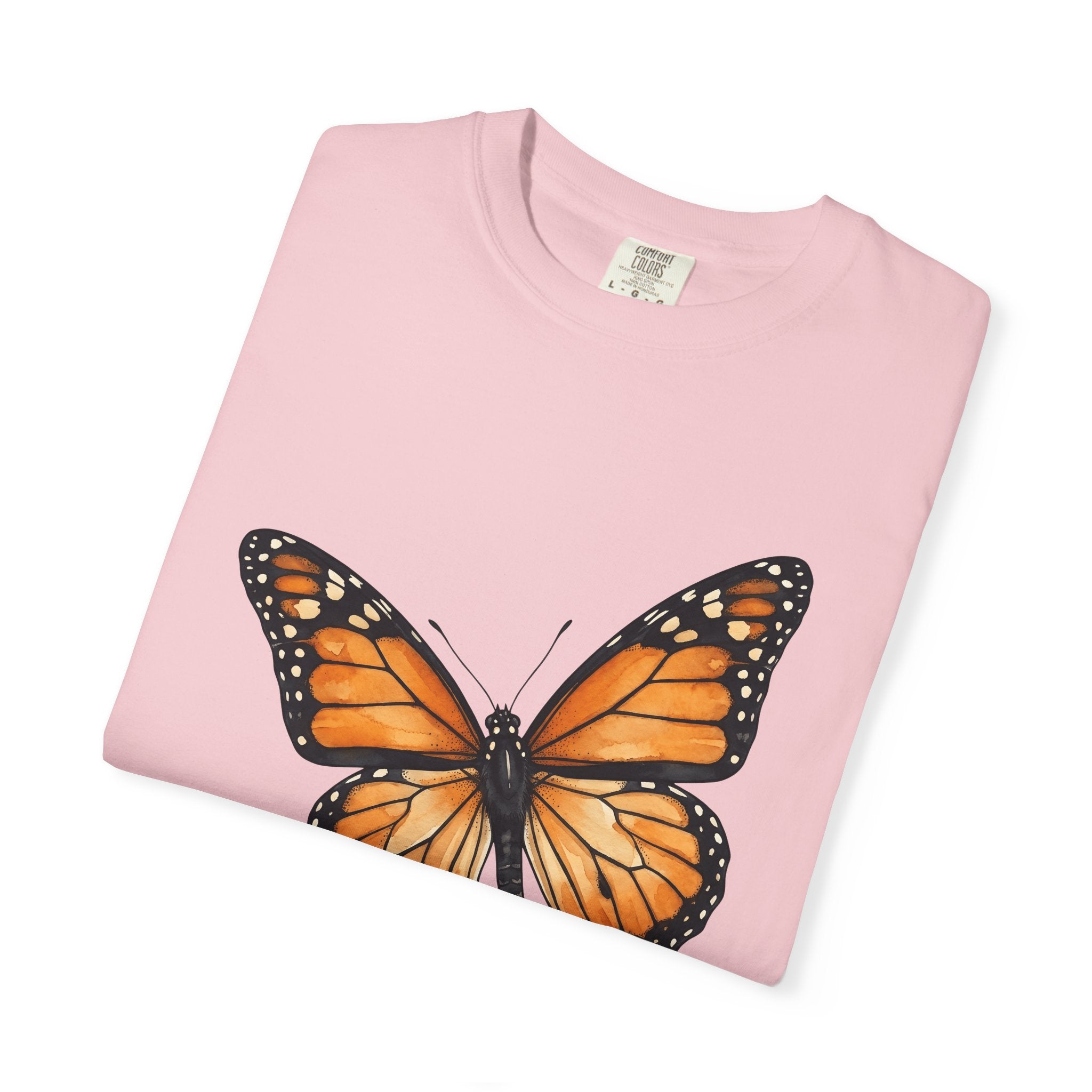 Monarch Butterfly Shirt Animals Wildlife Gift Women Watercolor Tee Butterfly T-Shirt Animal Fan Watercolour Tshirt Wildlife Graphic Simple