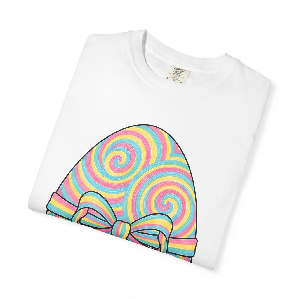 Easter Egg Shirt Easter Festivity Gift Women Bold Tee Easter Egg T-Shirt Easter Fan Graphic Design Old School Knot Tshirt