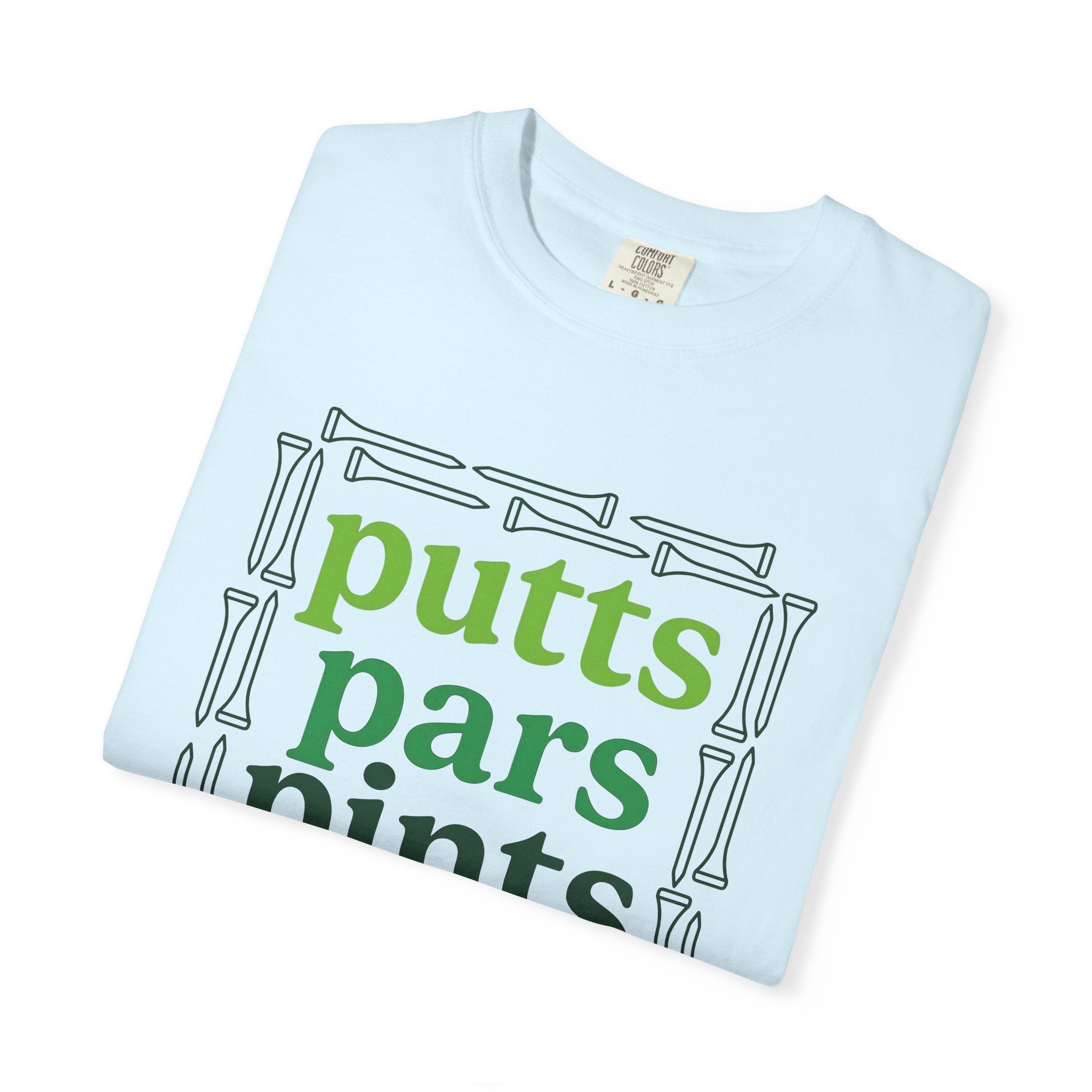 Golf Tees Shirt Golf Fun Gift Women Heavy Tee Tee Pegs T-Shirt Golfer Fan Golf Ball Tshirt Amusement Graphic Sleek Lager Tshirt