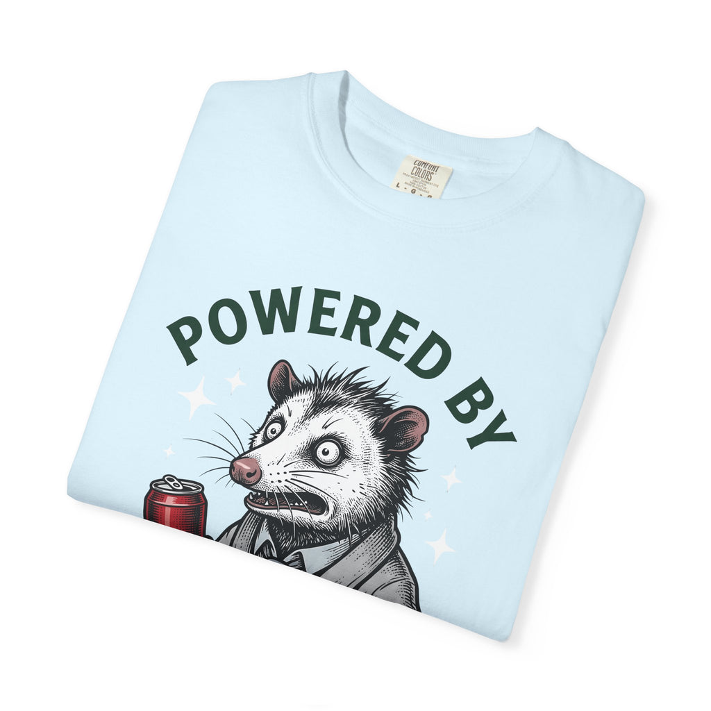 Possum Energy Drink Shirt Coffee Jokes Gift Women Comic Tee Energy Drink T-Shirt Coffee Fan Cartoon Tshirt Humor Graphic Retro Sparkles