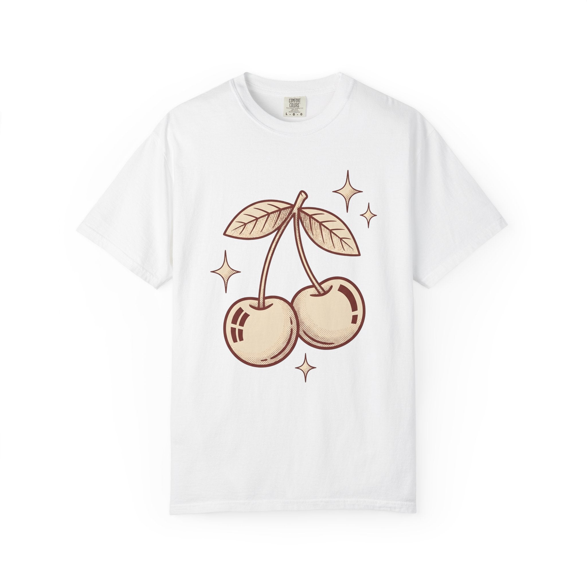 Cherry Berry Shirt Fruit Style Gift Women Classic Tee Berry T-Shirt Fruit Fan Vintage Tshirt Fashion Graphic Old School Sparkles Tshirt
