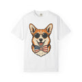 Corgi Puppy Shirt Dog Independence Gift Women Comic Tee Puppy T-Shirt Dog Fan Cartoon Tshirt Freedom Graphic Retro Shades Tshirt