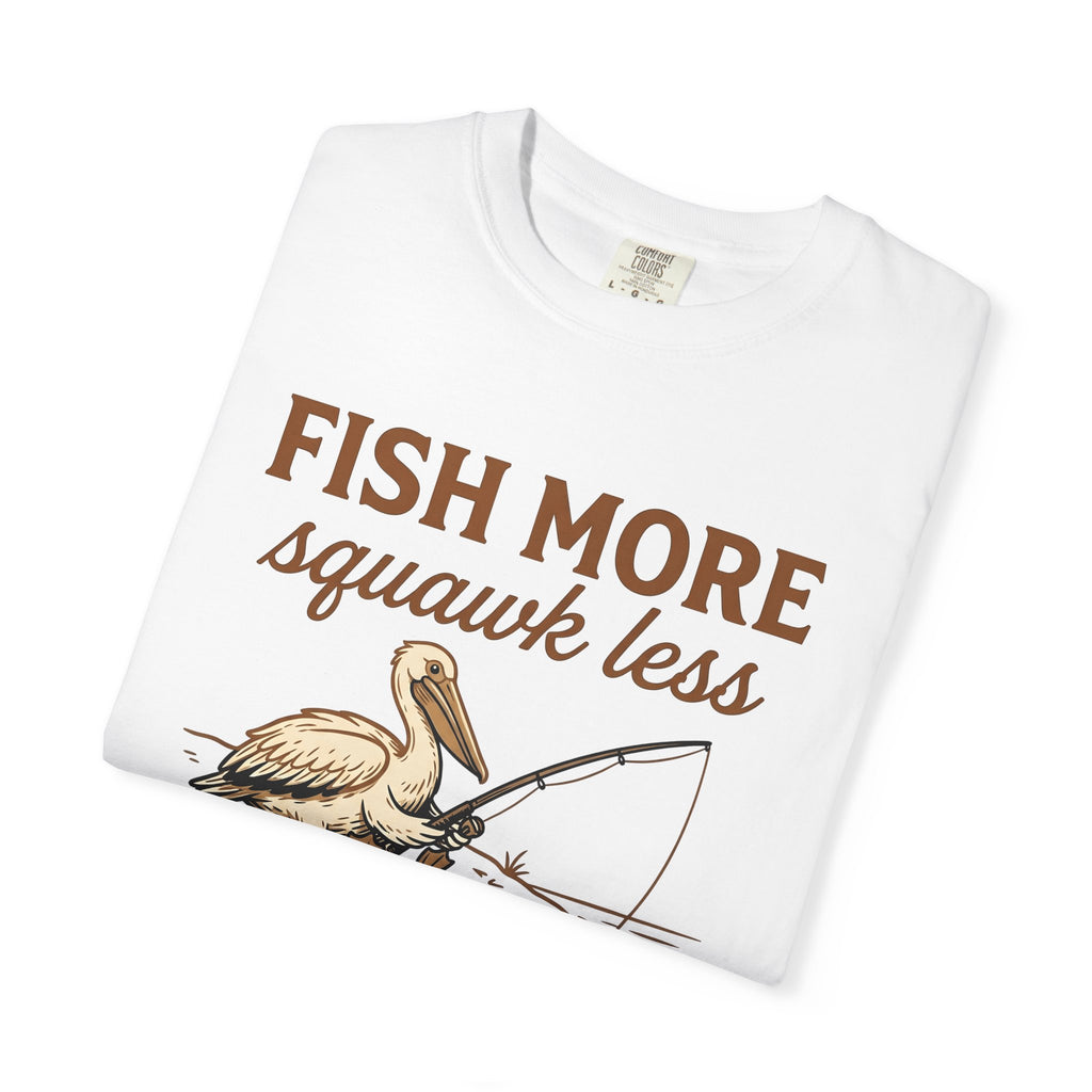 Pelican Fishing Shirt Fishing Outdoors Gift Women Cartoon Tee Fishing T-Shirt Angler Fan Tooned Tshirt Nature Graphic Vintage Fishing Rod