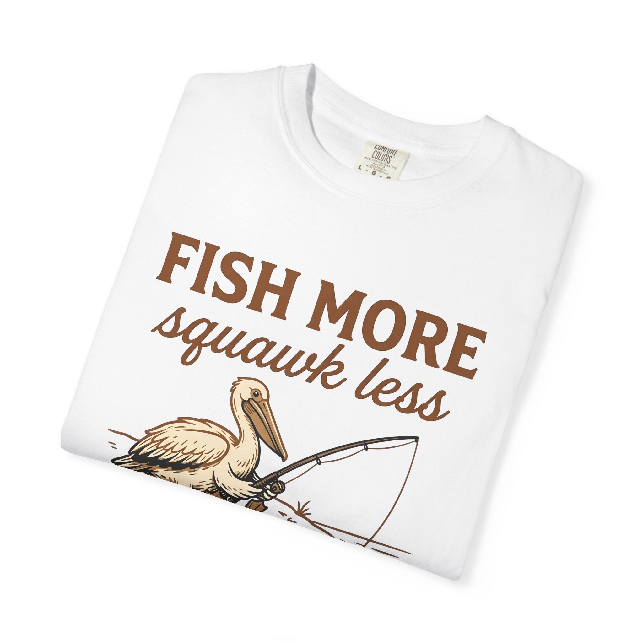 Pelican Fishing Shirt Fishing Outdoors Gift Women Cartoon Tee Fishing T-Shirt Angler Fan Tooned Tshirt Nature Graphic Vintage Fishing Rod