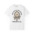Skull Face Shirt Gothic Blossom Gift Women Spooky Tee Skull T-Shirt Goth Fan Creepy Tshirt Bloom Graphic Classic Garden Rose Tshirt