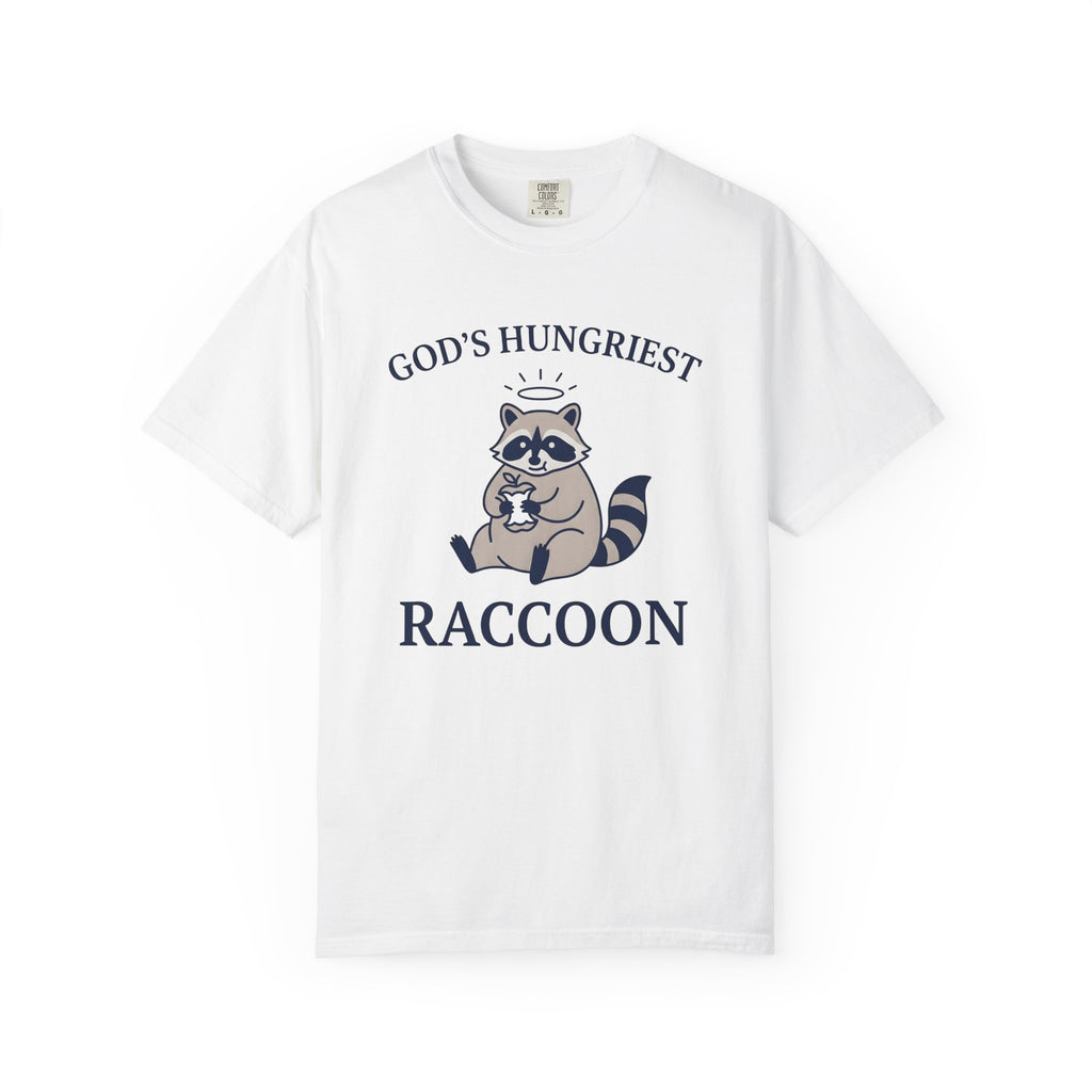 Raccoon Graphic Shirt Funny Animal Gift Women Cartoon Tee Trash Panda T-Shirt Humor Fan Cute Tshirt Wildlife Graphic Minimalist Halo Tshirt
