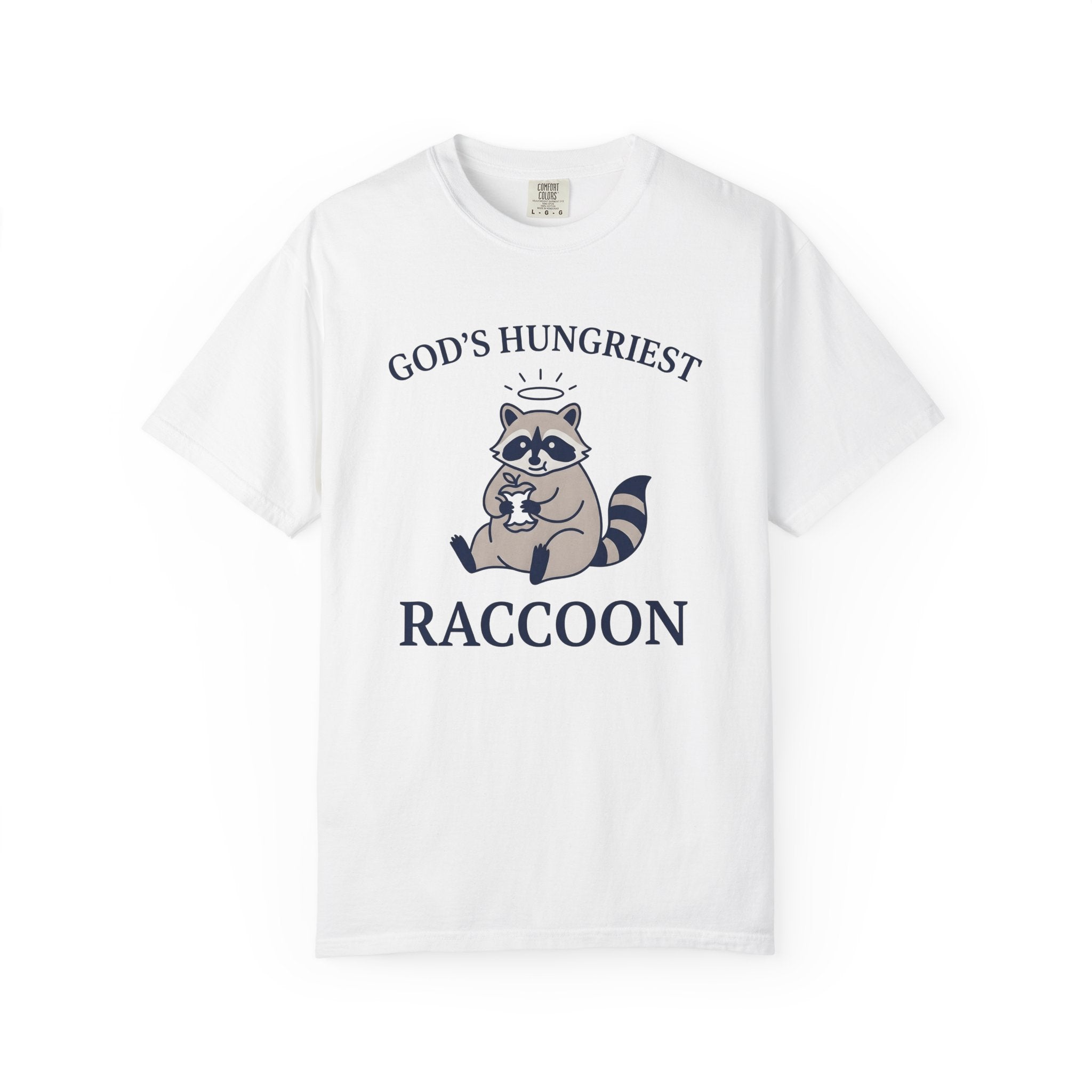 Raccoon Graphic Shirt Funny Animal Gift Women Cartoon Tee Trash Panda T-Shirt Humor Fan Cute Tshirt Wildlife Graphic Minimalist Halo Tshirt