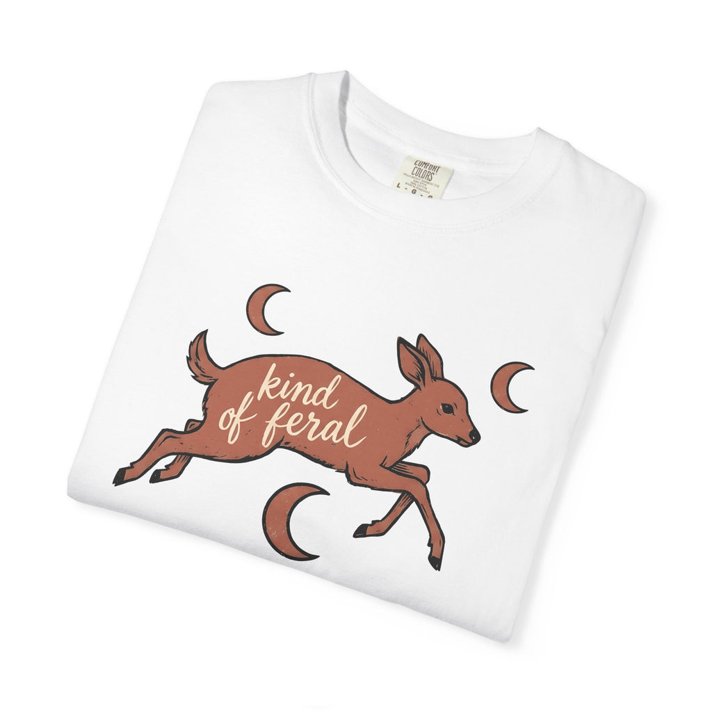 Deer Illustration Shirt Boho Chic Outdoors Gift Women Rustic Tee Buck T-Shirt Hippie Fan Country Tshirt Wilderness Graphic Sketch Moon