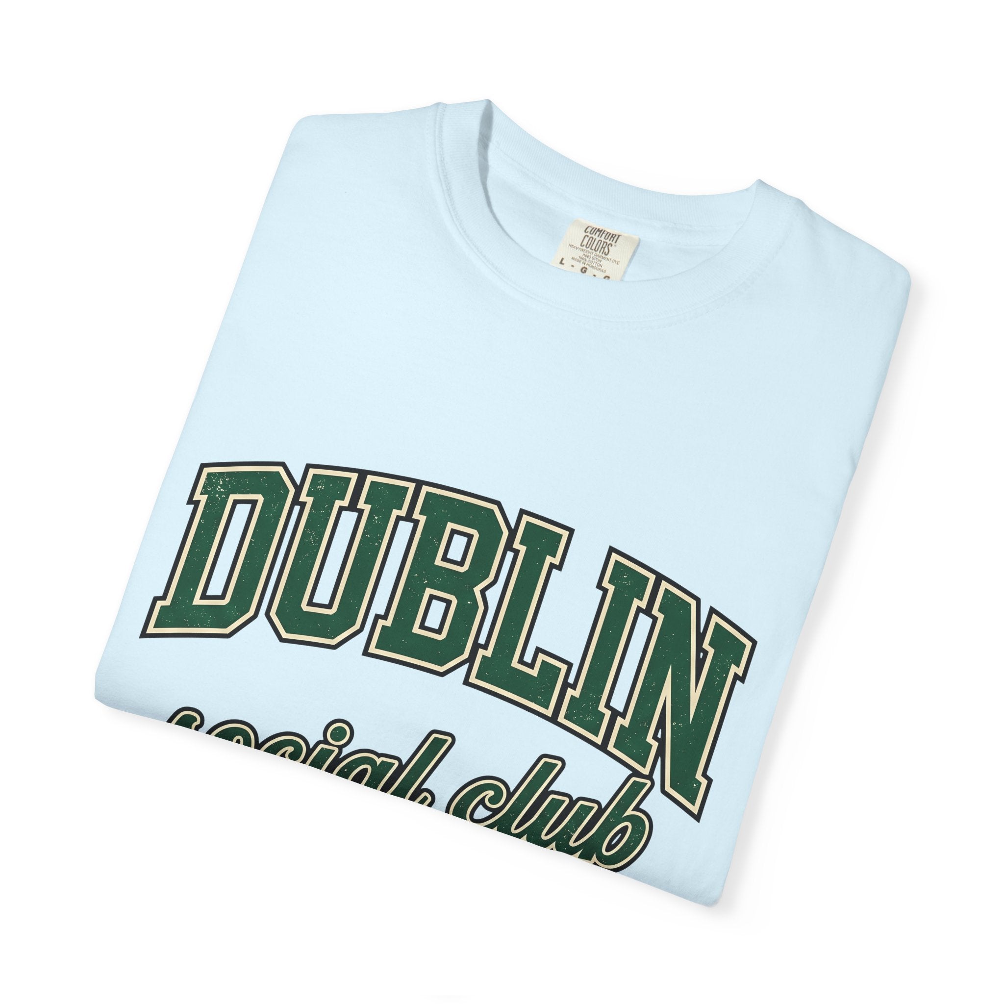Campus Varsity Font Shirt St Patrick's Day Celtic Gift Women Nostalgic Tee Lettering T-Shirt Shamrock Fan Vintage Tshirt Celtic Design