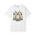 Phantom Cats Shirt Halloween Pet Gift Women Classic Tee Ghost Cats T-Shirt Halloween Fan Spooky Tshirt Animal Graphic Doodle Bones Tshirt