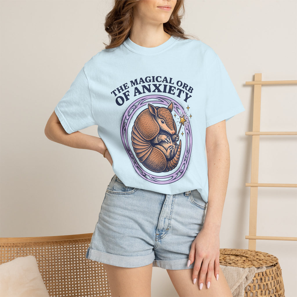 Armadillo Drawing Shirt Cute Creatures Gift Women Hand Drawn Tee Dillo T-Shirt Adorable Fan Doodle Tshirt Animal Graphic Sketch Wizard Wand