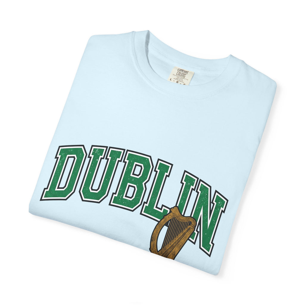 Ireland Harp Shirt St Patrick's Day Emerald Isle Gift Women Varsity Jacket Tee Cláirseach T-Shirt Saint Patrick Fan Letterman Tshirt Irish