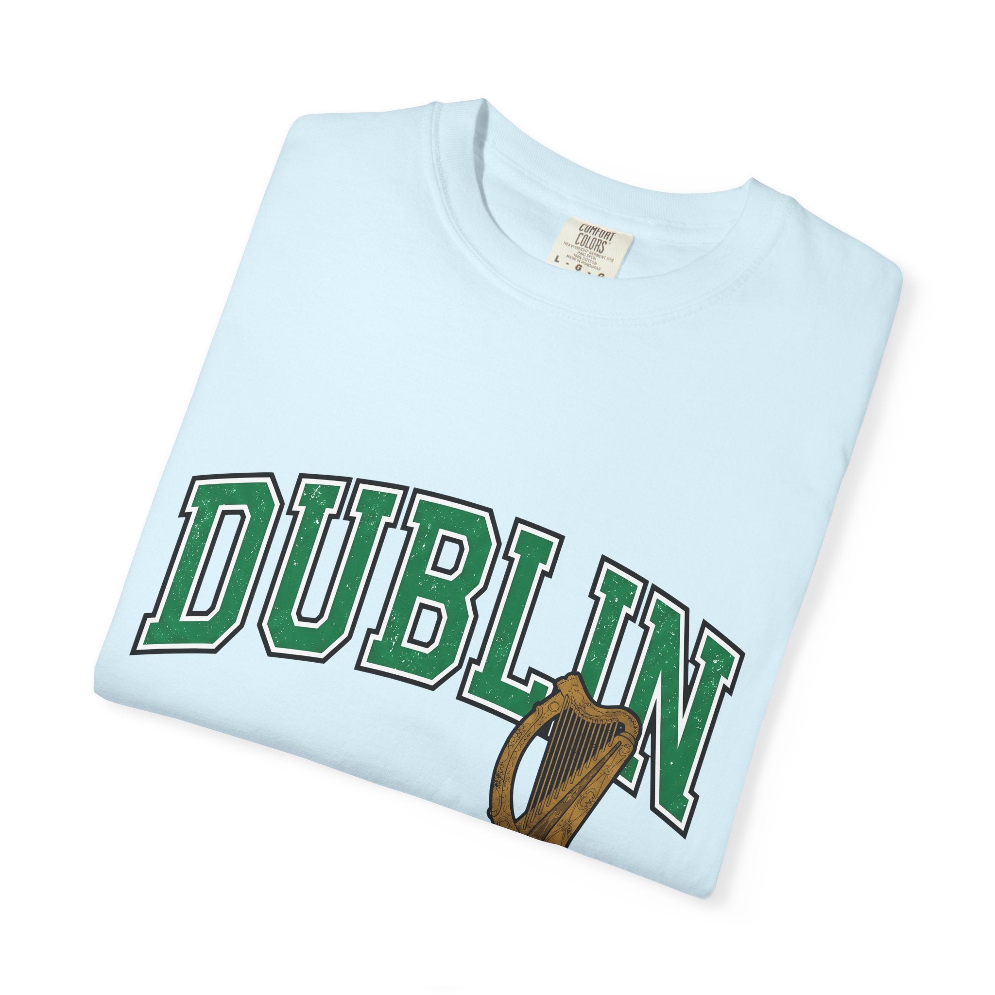 Ireland Harp Shirt St Patrick's Day Emerald Isle Gift Women Varsity Jacket Tee Cláirseach T-Shirt Saint Patrick Fan Letterman Tshirt Irish