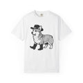 Corgi Pet Shirt Cowgirl Animal Gift Women Cartoon Tee Puppy T-Shirt Rodeo Fan Cartoonish Tshirt Creature Graphic Hand Drawn Leather Boots