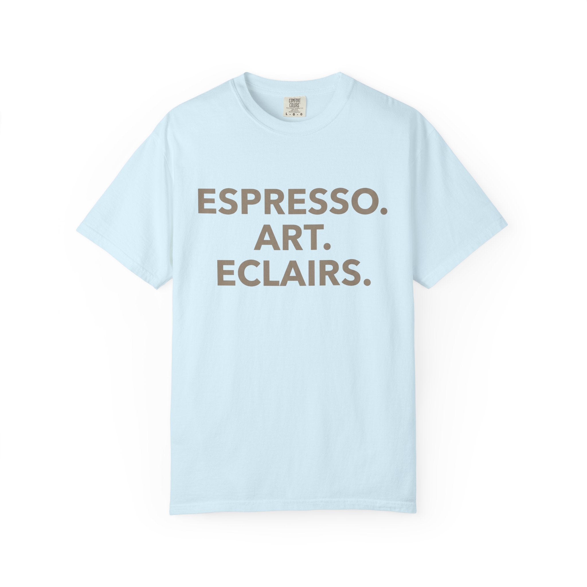 Big Letter Quote Shirt Coffee Bakeware Gift Women Sleek Tee Typography T-Shirt Java Fan Minimalist Tshirt Baking Design Fresh Cook Tshirt