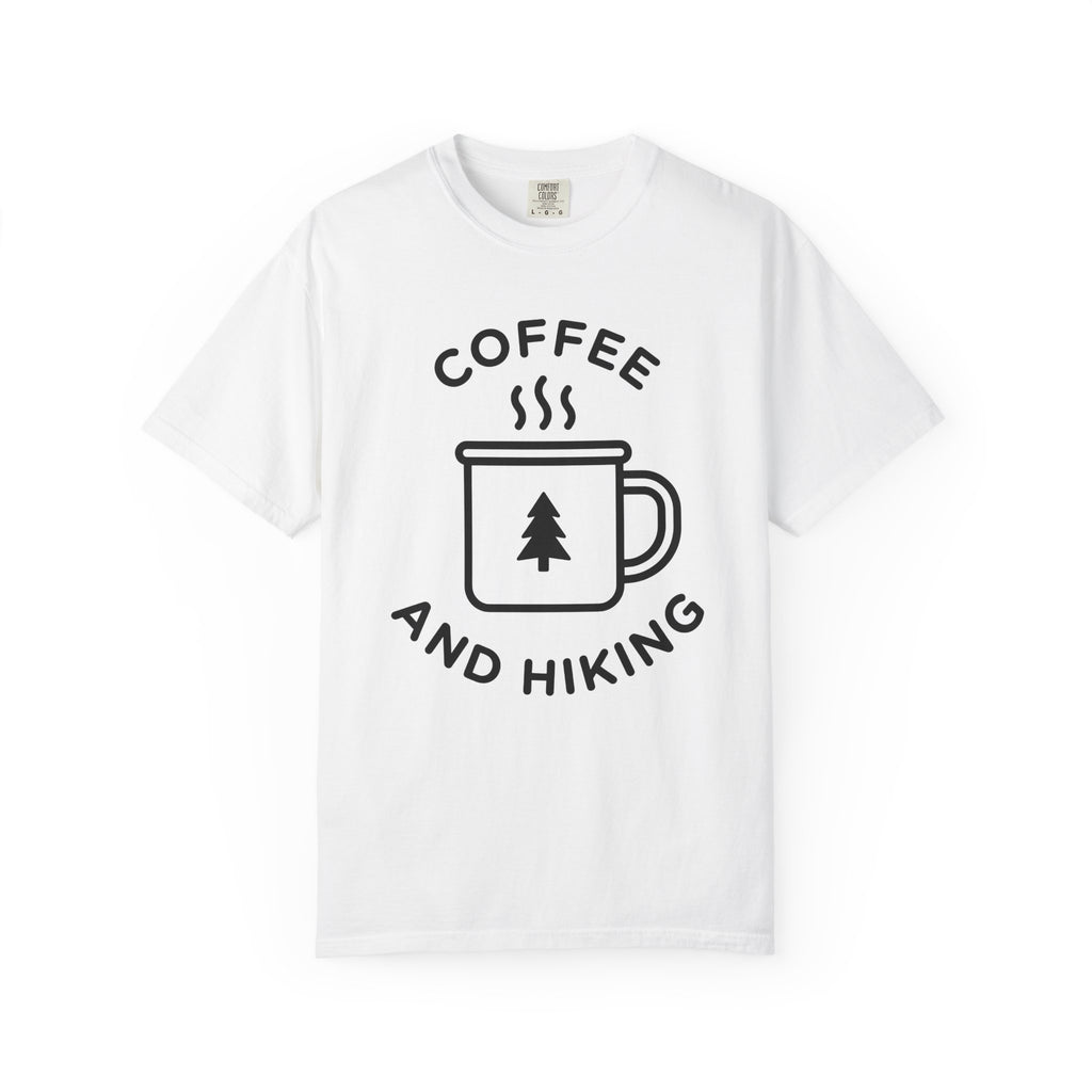 Coffee Mug Shirt Coffee Nature Gift Women Minimalist Tee Mug T-Shirt Coffee Fan Simple Tshirt Wilderness Graphic Retro Pine Tree Tshirt