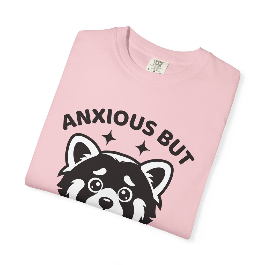 Sad Red Panda Shirt Funny Animal Gift Women Cartoon Tee Panda T-Shirt Humor Fan Comic Tshirt Wildlife Graphic Kawaii Stars Tshirt