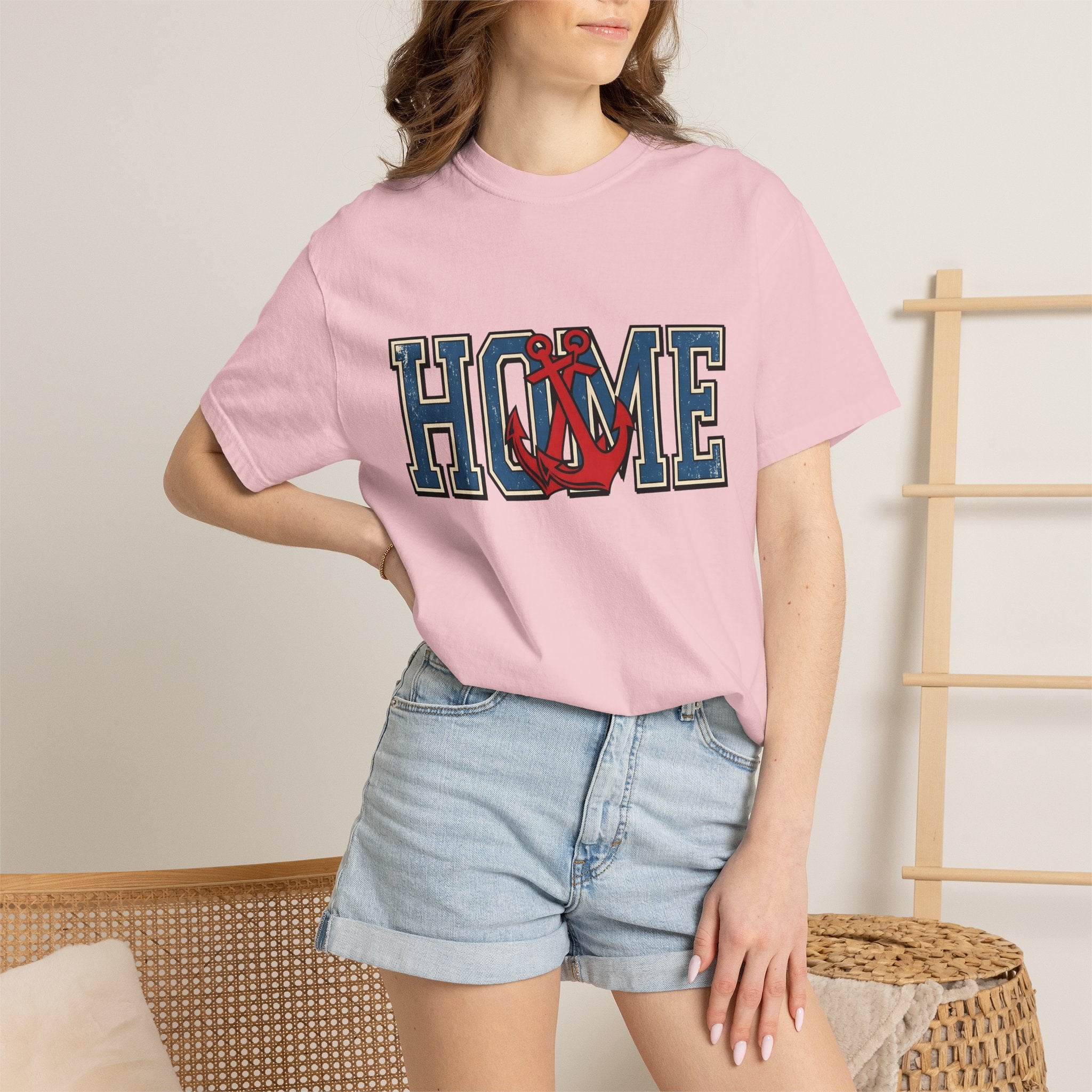 Anchor Illustration Shirt America Seafaring Gift Women Grunge Tee Anchor T-Shirt American Fan Nautical Tshirt Maritime Graphic Old School