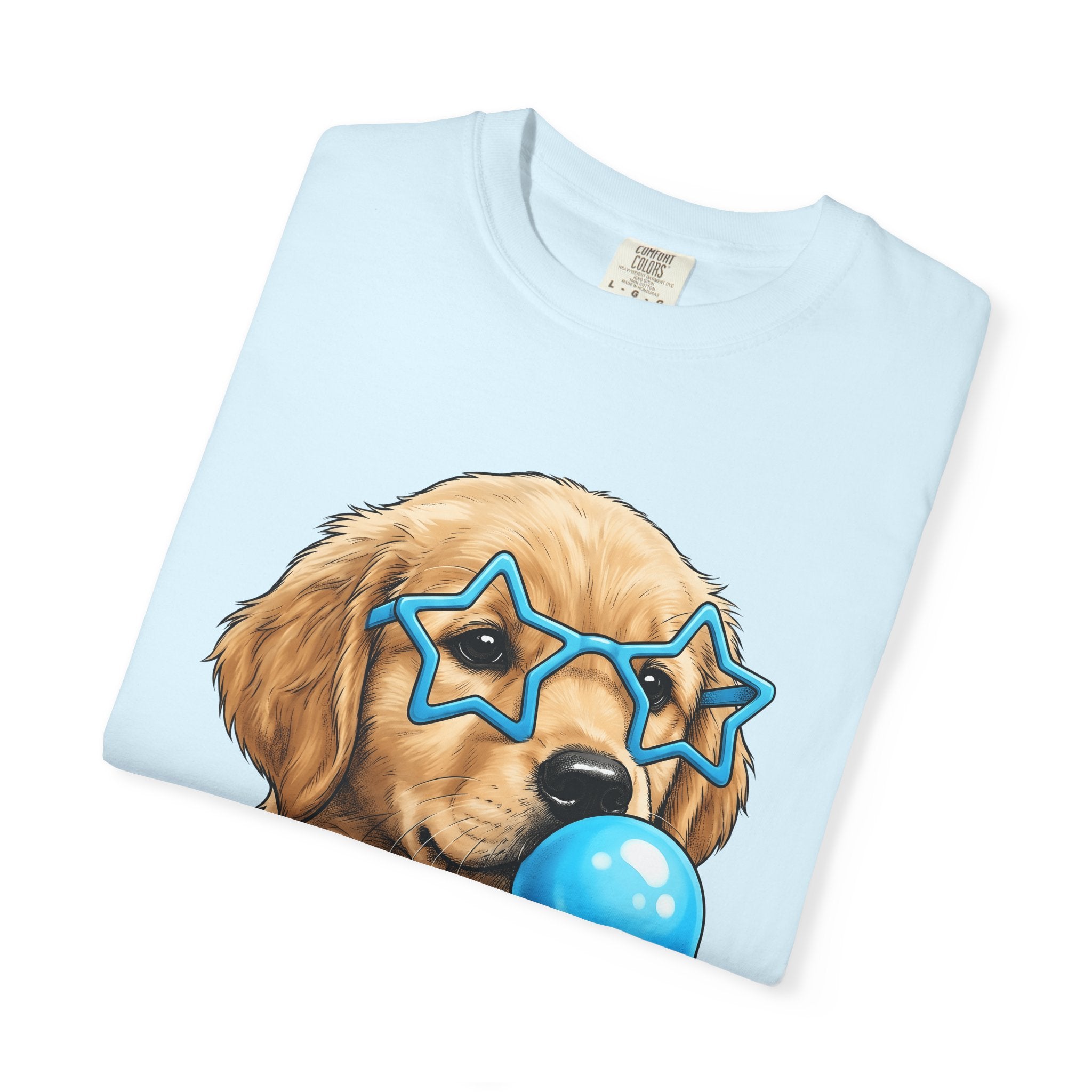 Golden Retriever Pet Shirt Dog Fun Gift Women Caricature Tee Retriever T-Shirt Dog Fan Cartoon Tshirt Funny Graphic Line Art Eyewear Tshirt