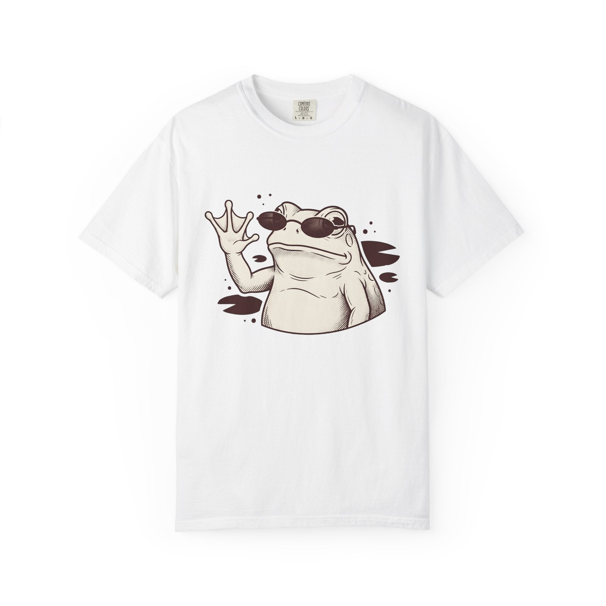 Frog Shades Shirt Cute Pet Gift Women Vintage Tee Toad T-Shirt Adorable Fan Retro Tshirt Animal Graphic Retro Shades Tshirt