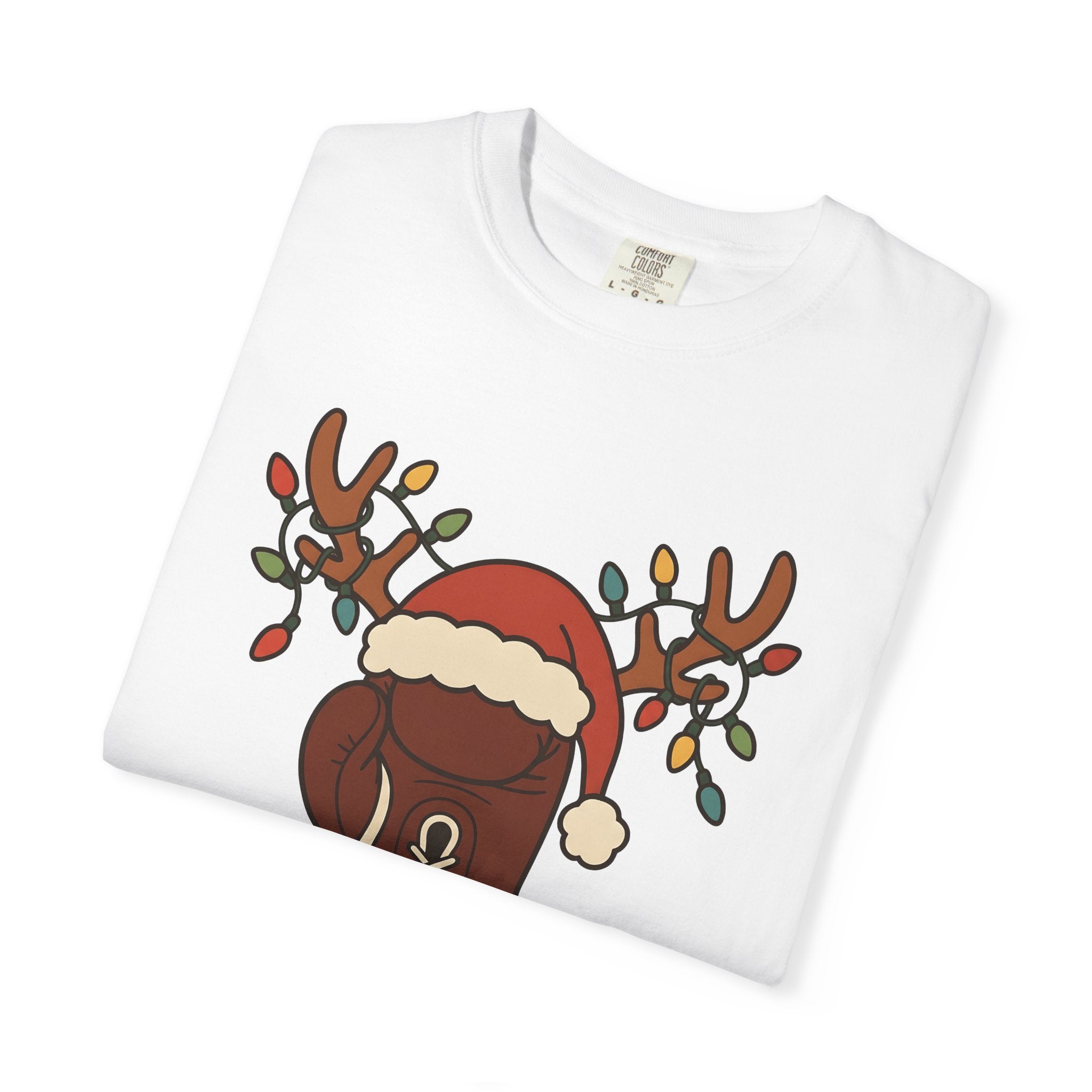 Fight Glove Reindeer Shirt Christmas Exercise Gift Women Cartoon Tee Boxing Glove T-Shirt Xmas Fan Comic Tshirt Fitness Graphic Old School