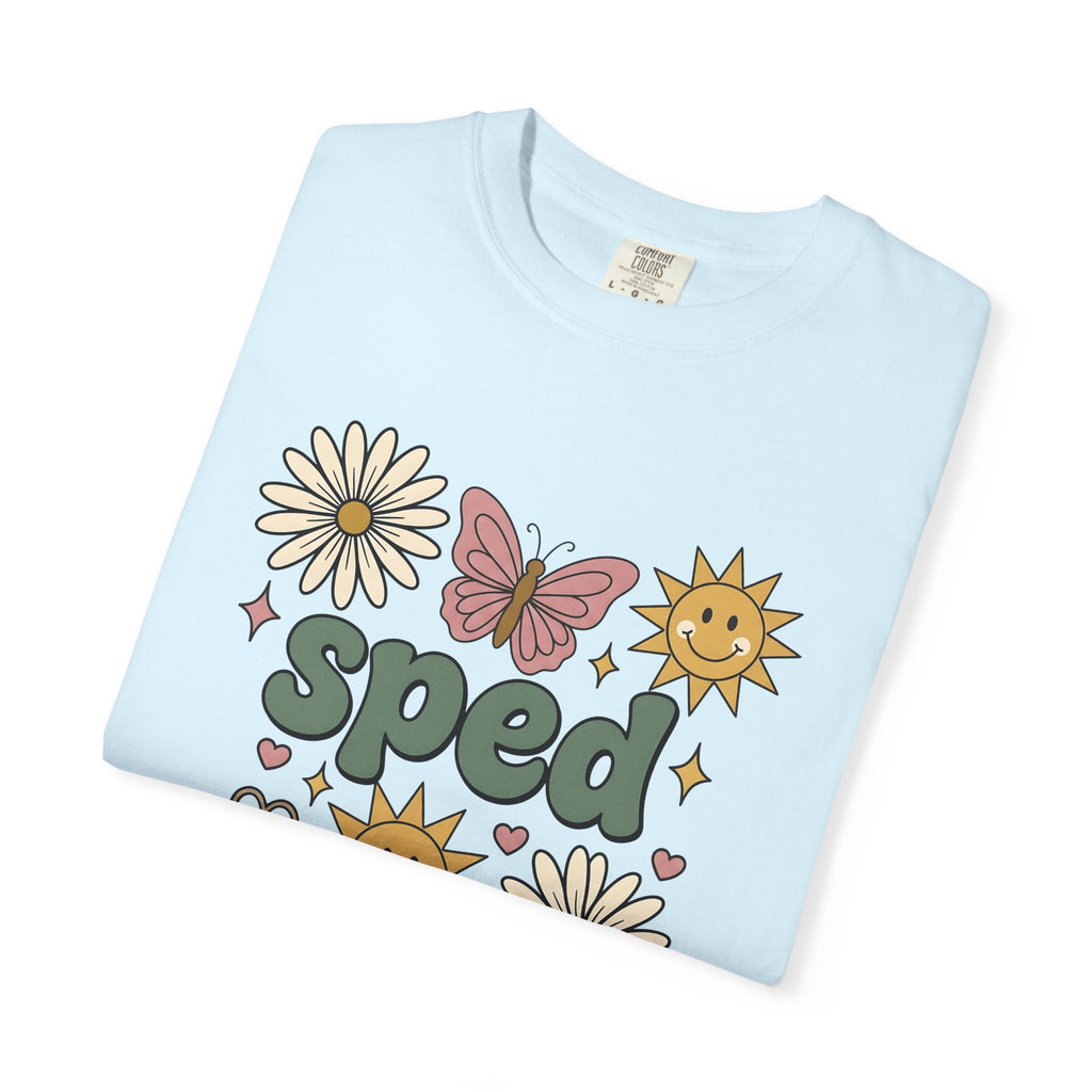 Sunflower Daisy Butterfly Shirt Teachers Floral Gift Women Boho Tee Flower T-Shirt Educator Enthusiast Bohemian Tshirt Floral Graphic Retro