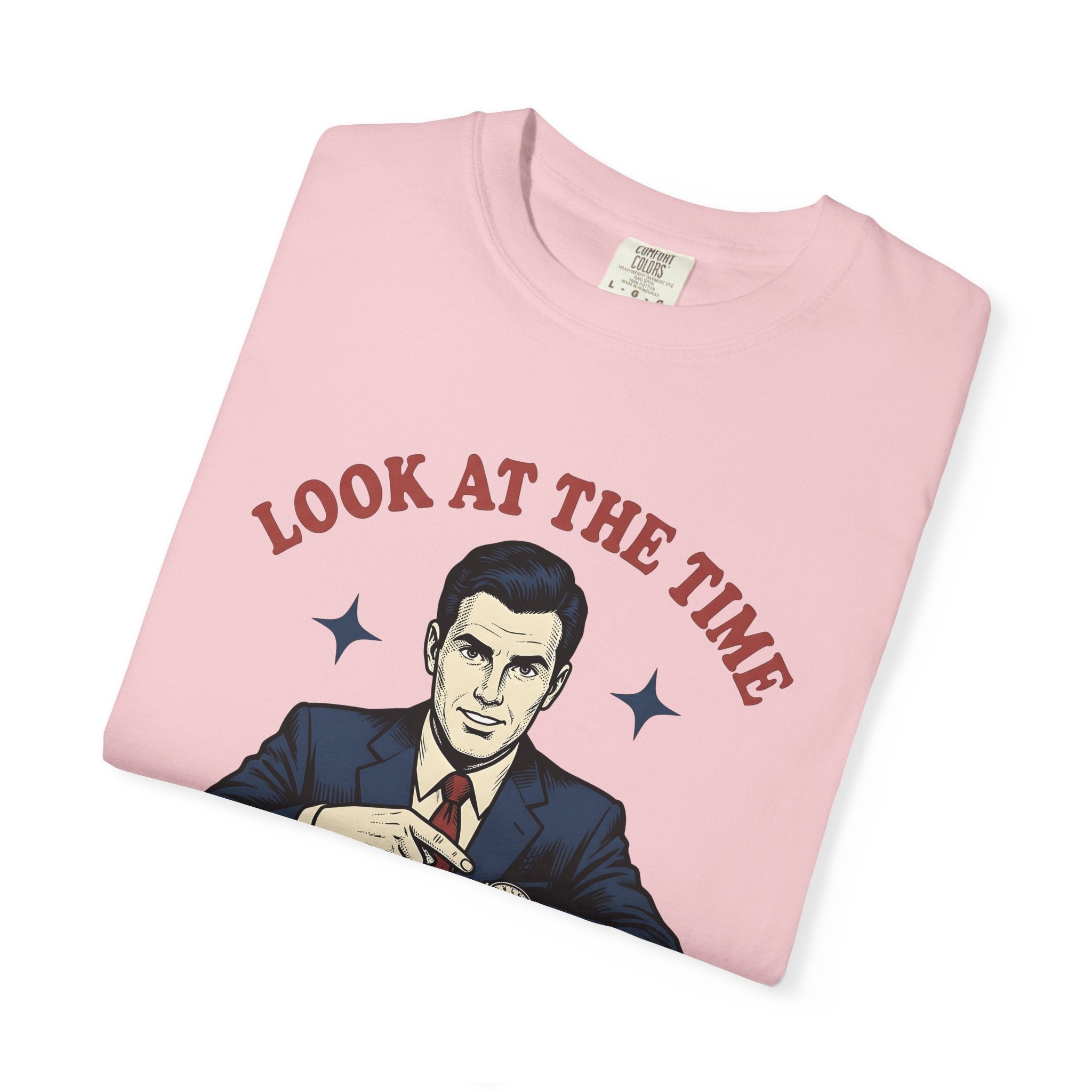Businessman Suit Shirt Funny Sarcasm Gift Women Vintage Comic Tee Suit T-Shirt Humor Fan Comic Tshirt Sarcastic Graphic Retro Wristwatch