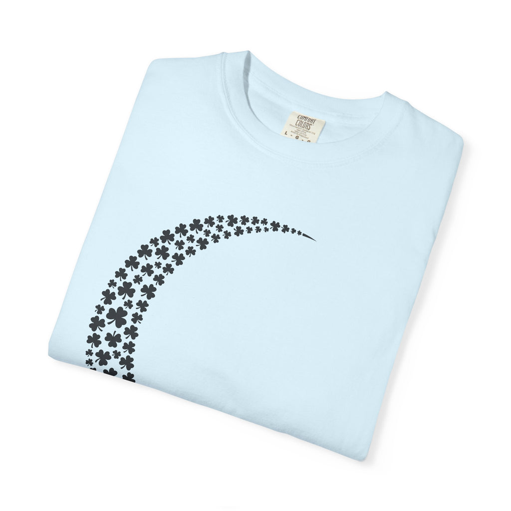 Lucky Moon Shirt St Patrick's Day Astronomy Gift Women Modern Tee Moonlight T-Shirt Shamrock Fan Contemporary Tshirt Galaxy Graphic Gypsy