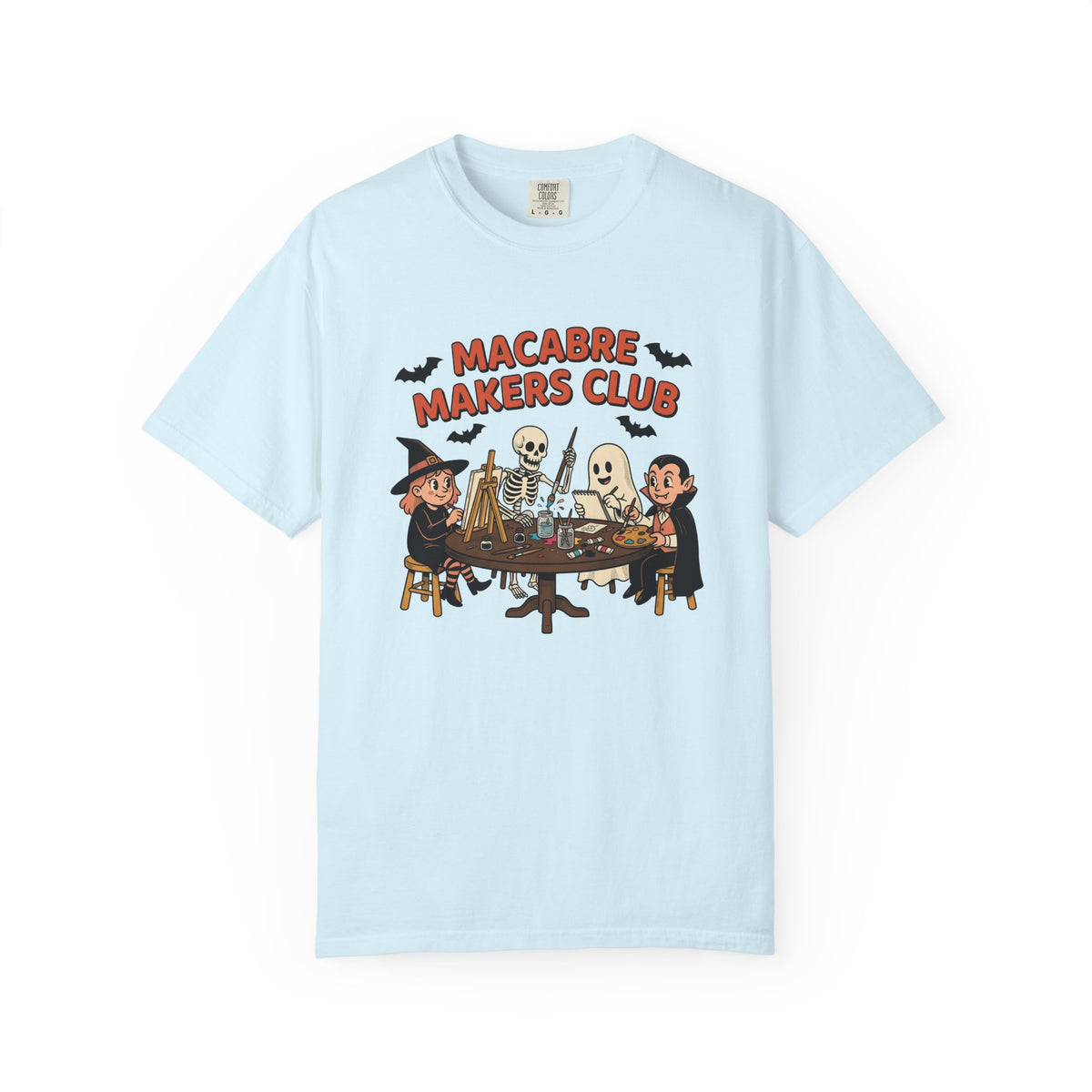 Halloween Figures Shirt Halloween Drawing Unisex Gift Doodle Tee Spooky T-Shirt