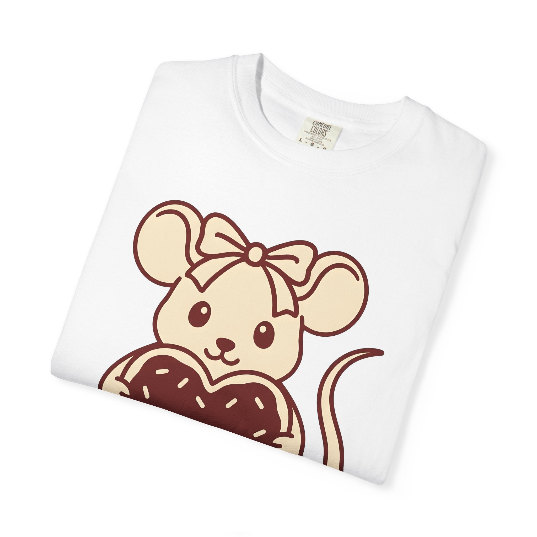 Rat Heart Shirt St. Valentine's Day Pet Gift Women Cute Tee Rodent T-Shirt Valentine Fan Kawaii Tshirt Animal Graphic Comic Ribbon Tshirt