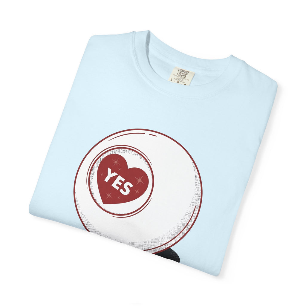 Fortune Ball Shirt Funny Romance Gift Women Classic Tee Crystal Ball T-Shirt Humor Fan Retro Tshirt Love Graphic Old School Symbol Tshirt
